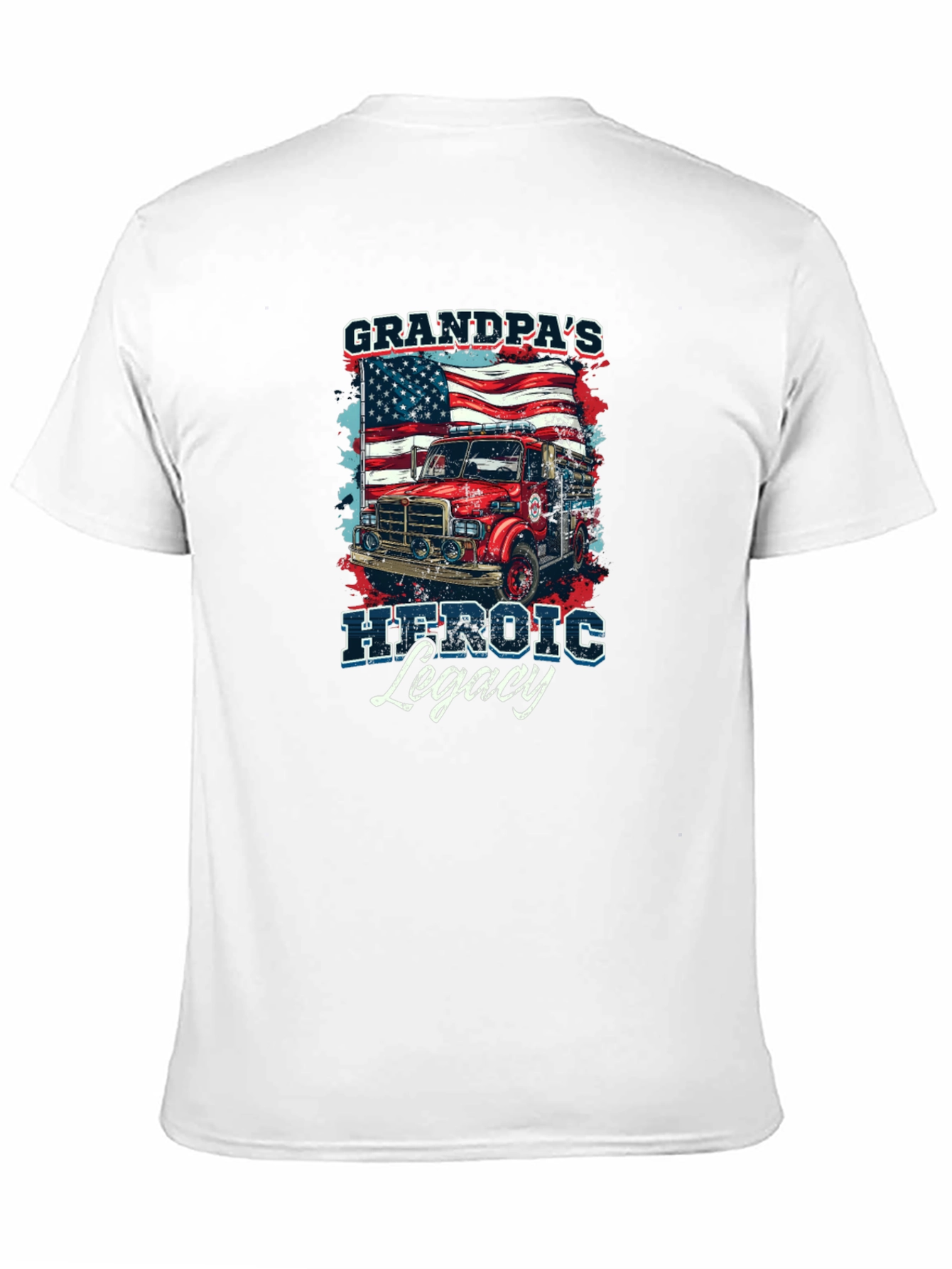 Grandpas Heroic Legacy T-Shirt Firefighter
