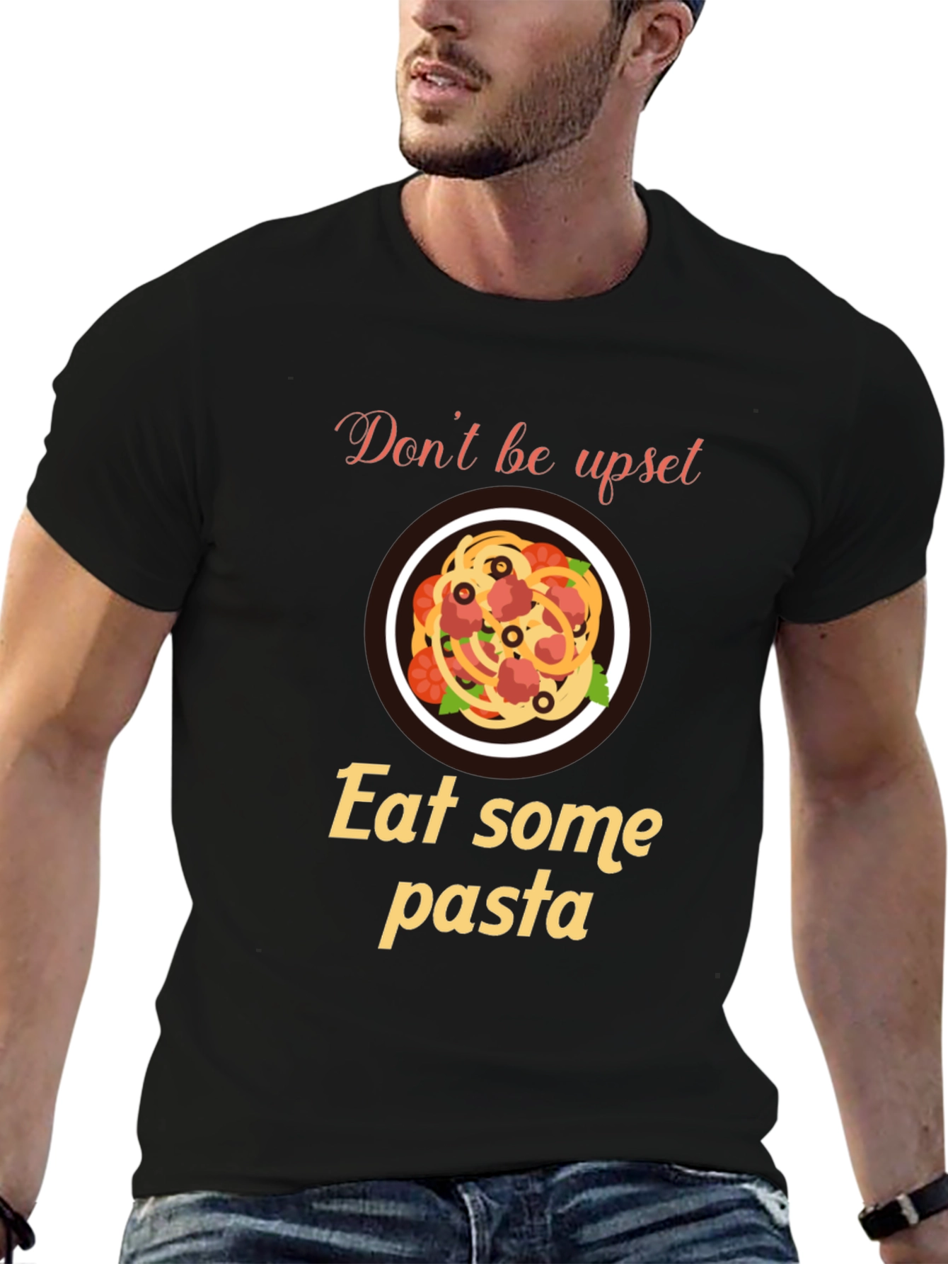 Eat Pasta Graphic Tee - Comfort Food T-Shirt