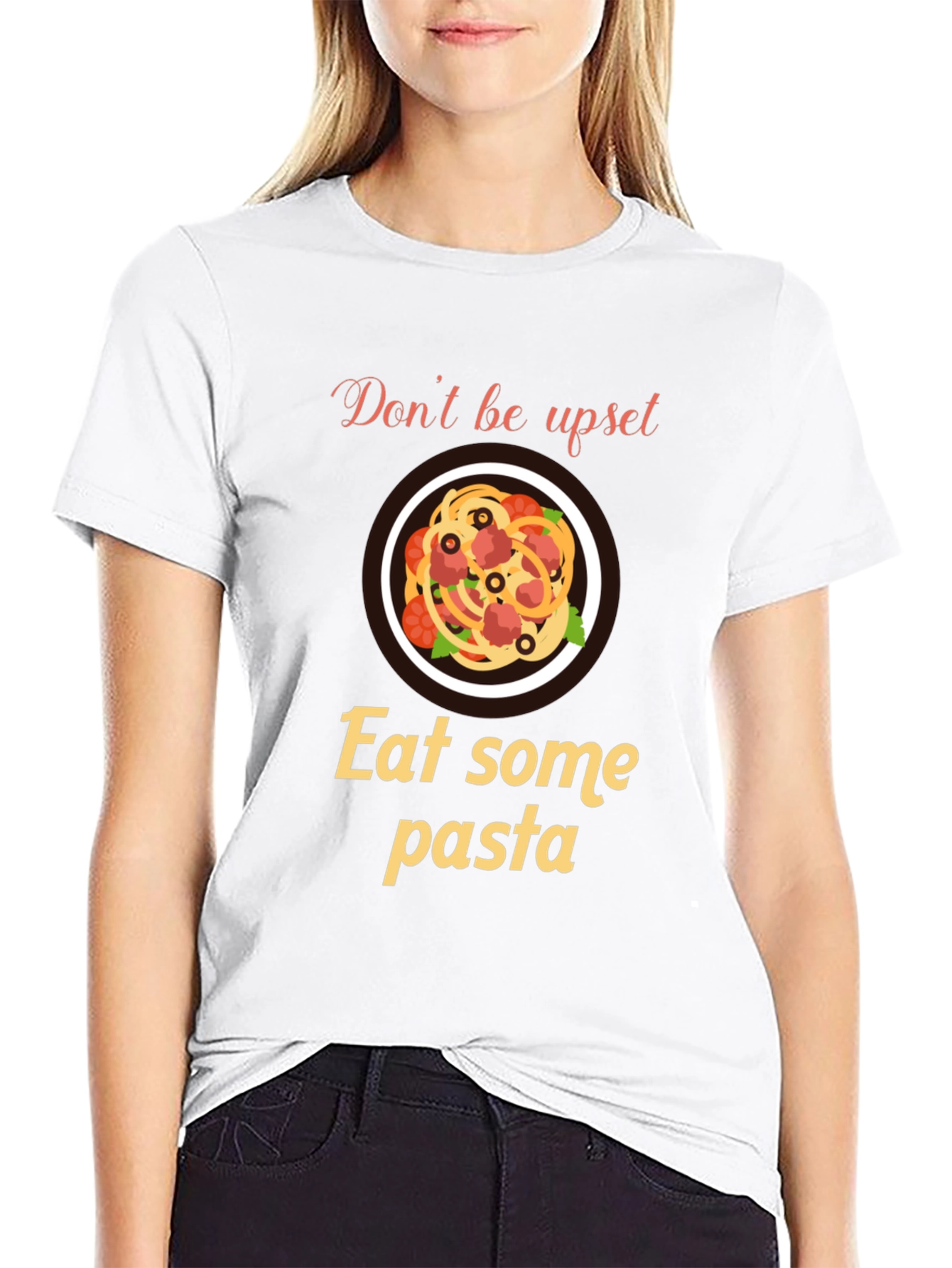 Eat Pasta Graphic Tee - Comfort Food T-Shirt