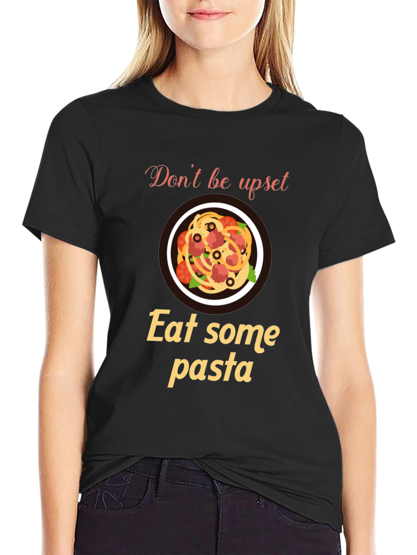 Eat Pasta Graphic Tee - Comfort Food T-Shirt