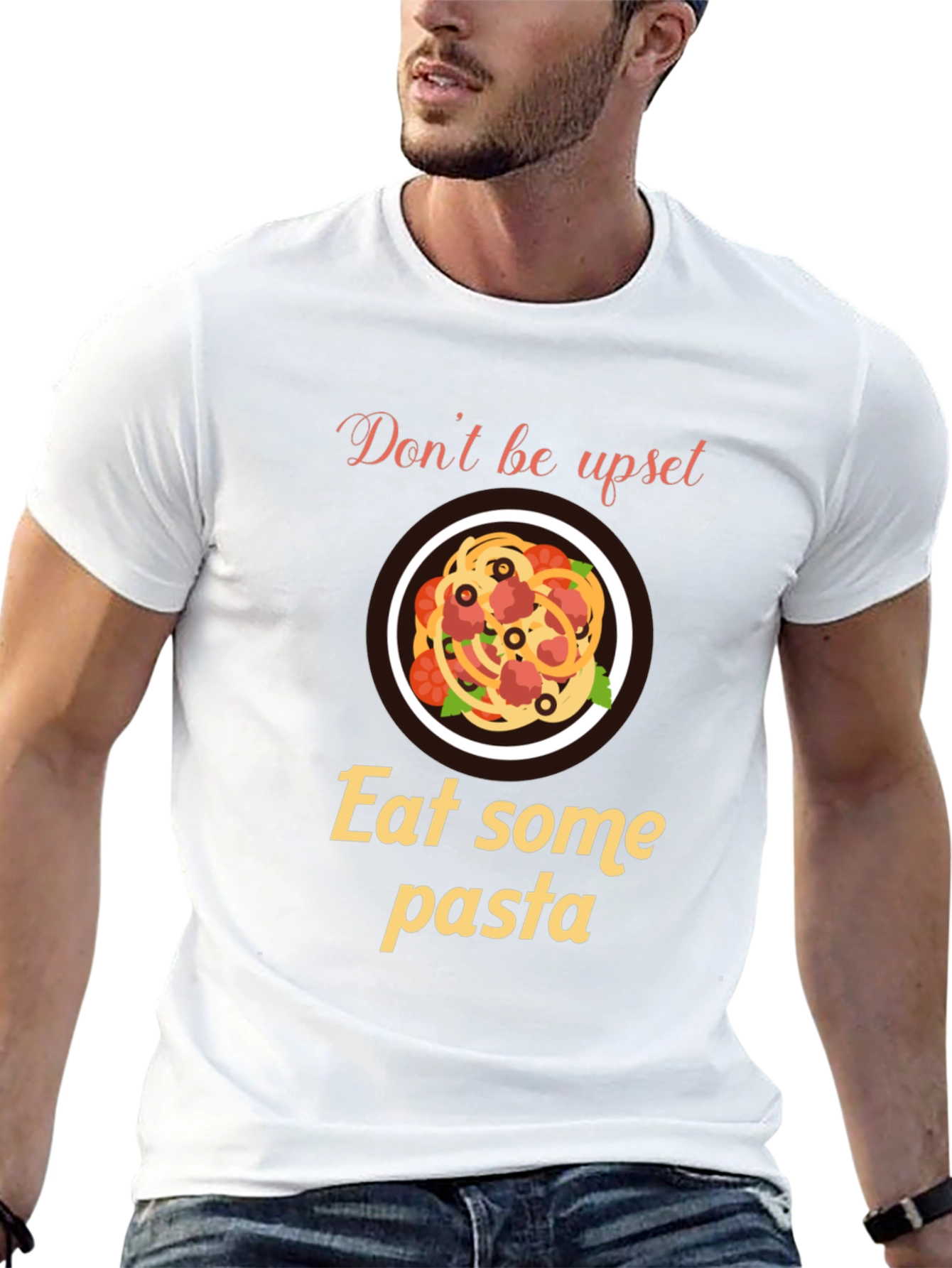 Eat Pasta Graphic Tee - Comfort Food T-Shirt