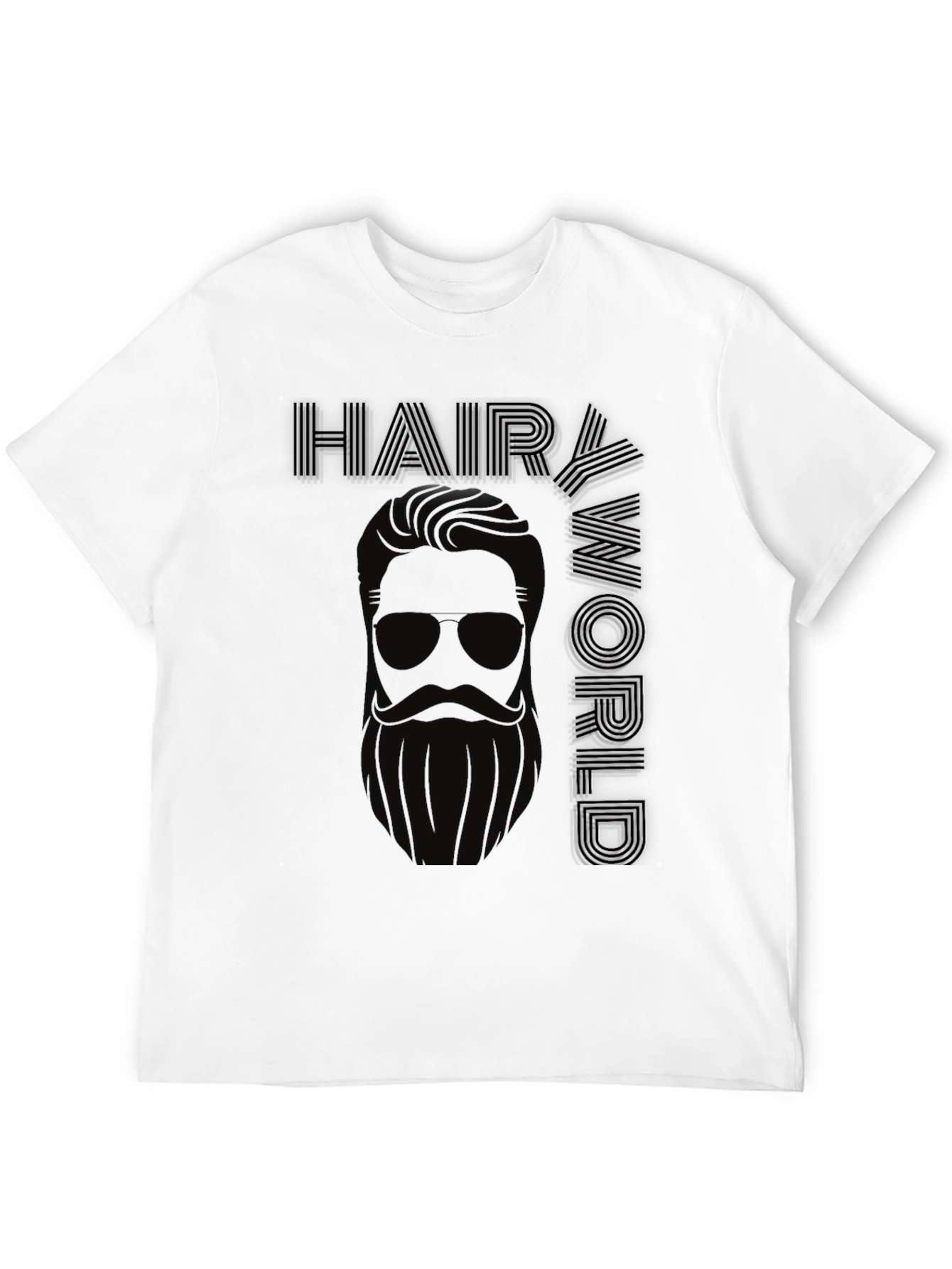 Hair World Black Graphic Tee