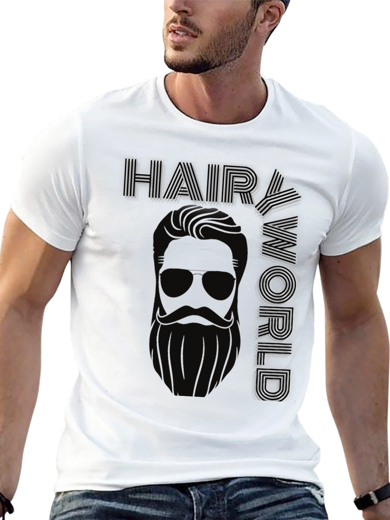 Hair World Black Graphic Tee