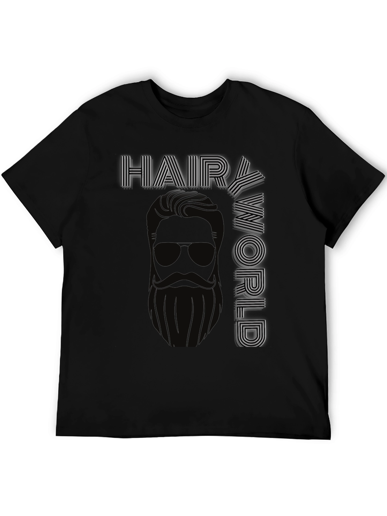 Hair World Black Graphic Tee