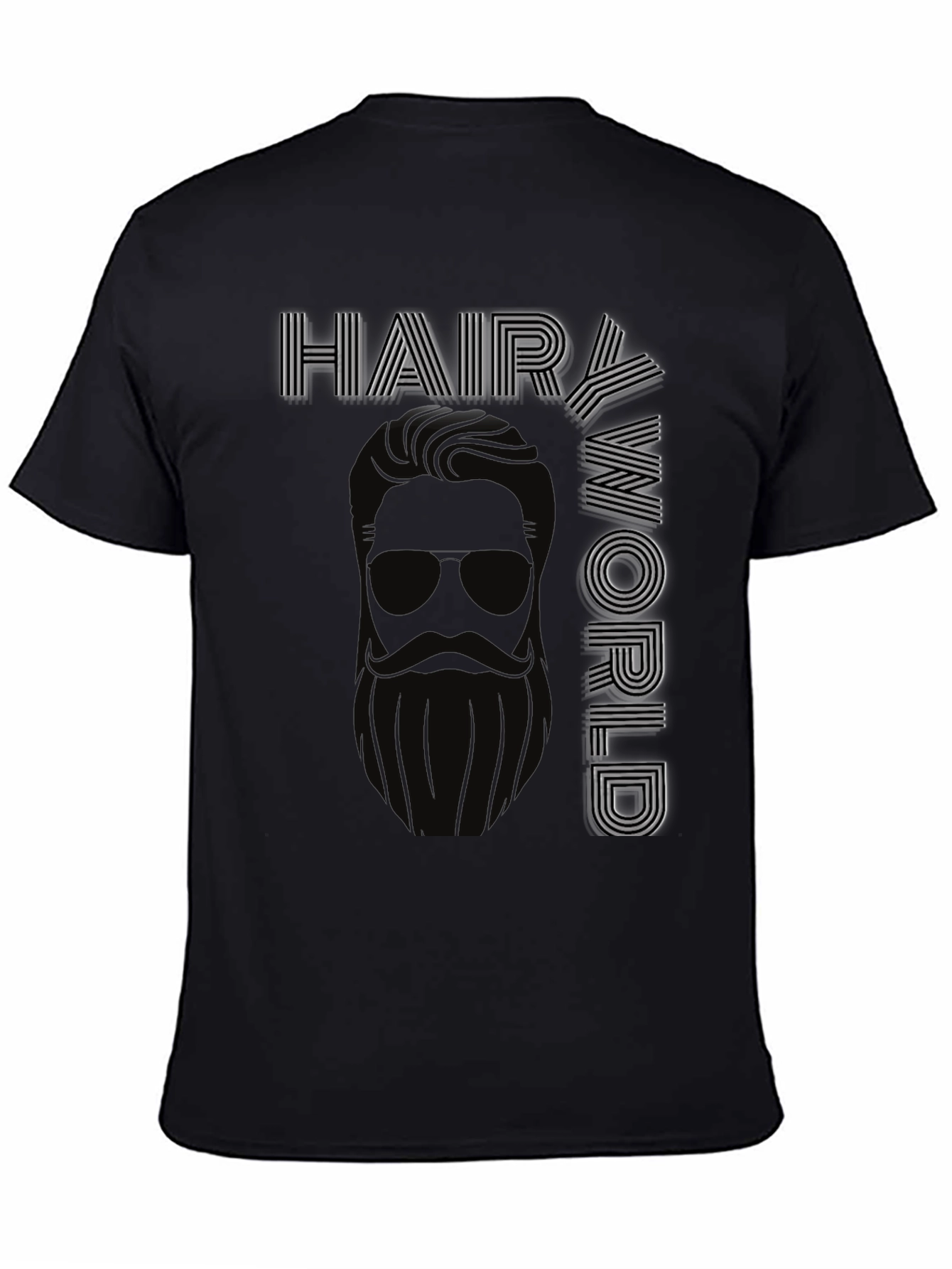 Hair World Black Graphic Tee