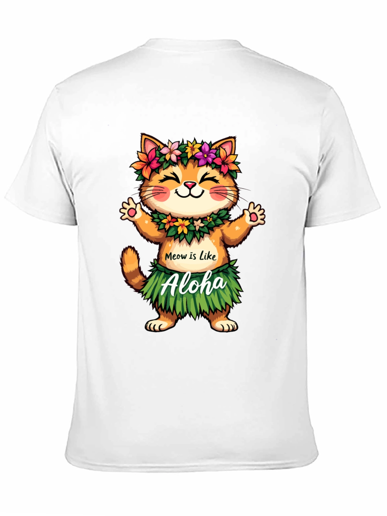 Aloha Cat T-Shirt - Hawaiian Kitten Tee