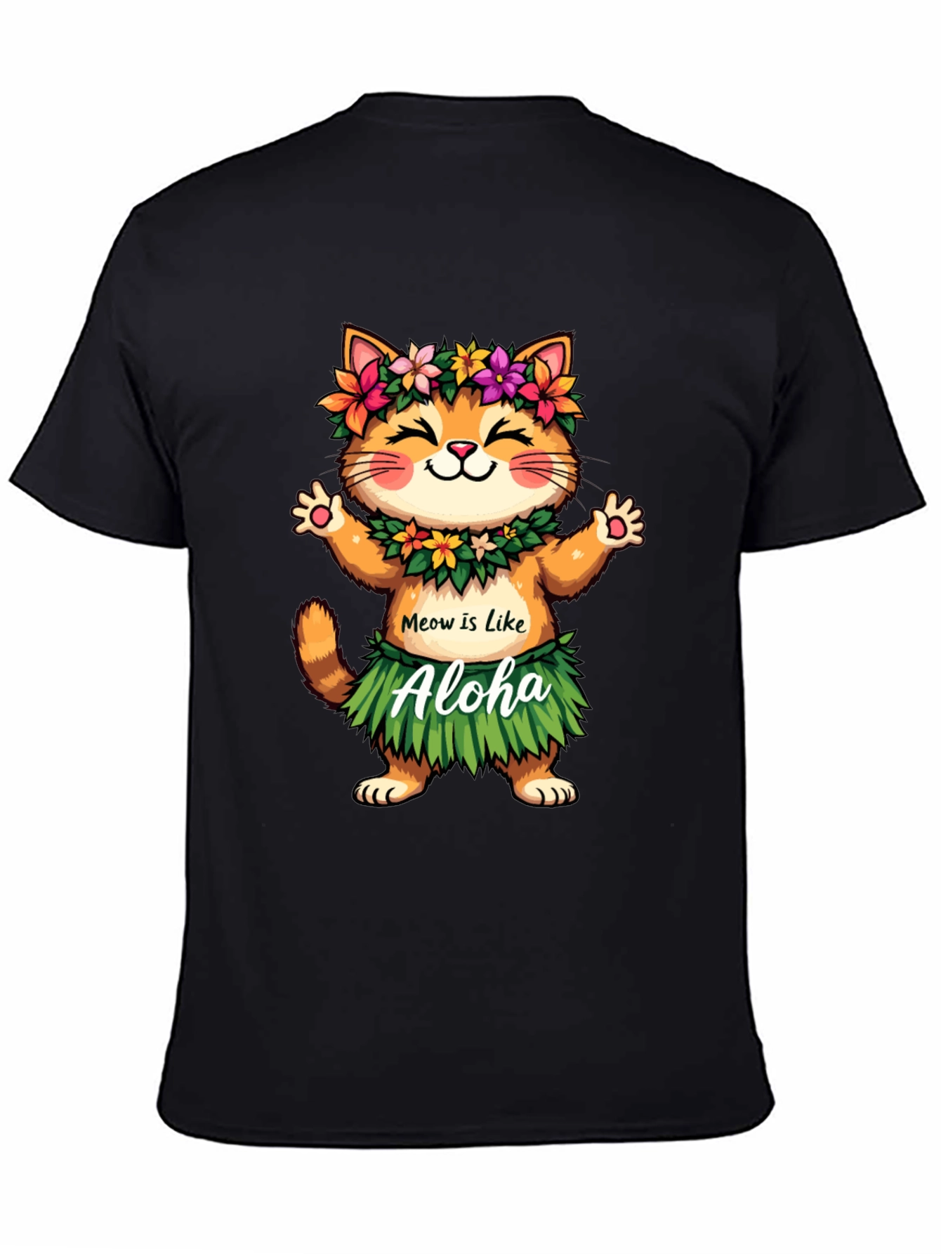 Aloha Cat T-Shirt - Hawaiian Kitten Tee
