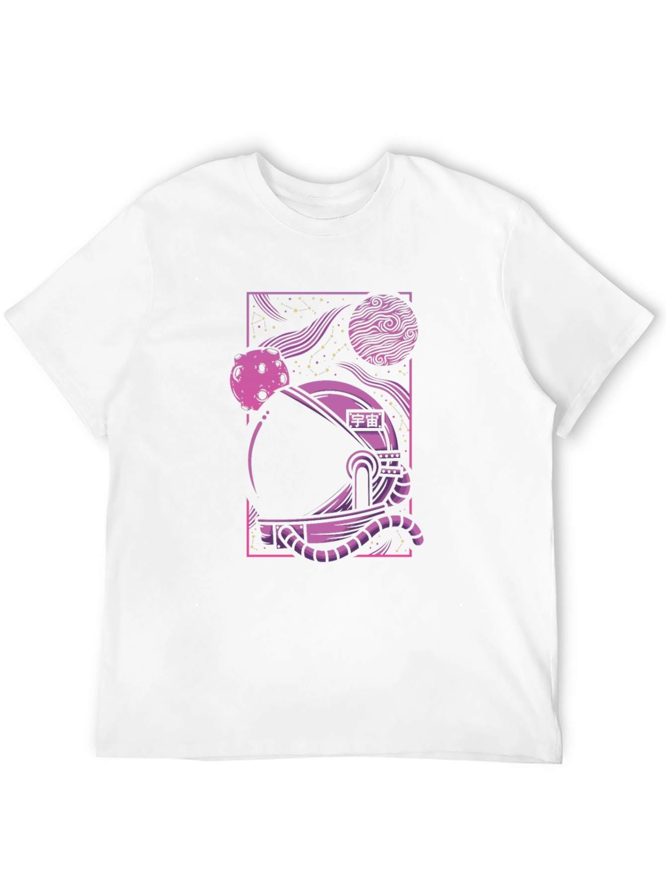Space Helmet Graphic Tee - Black Unisex T-Shirt