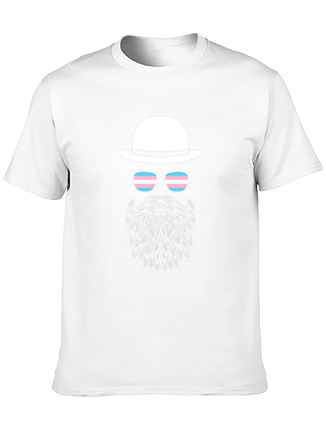 Trans Pride Bearded Man T-Shirt