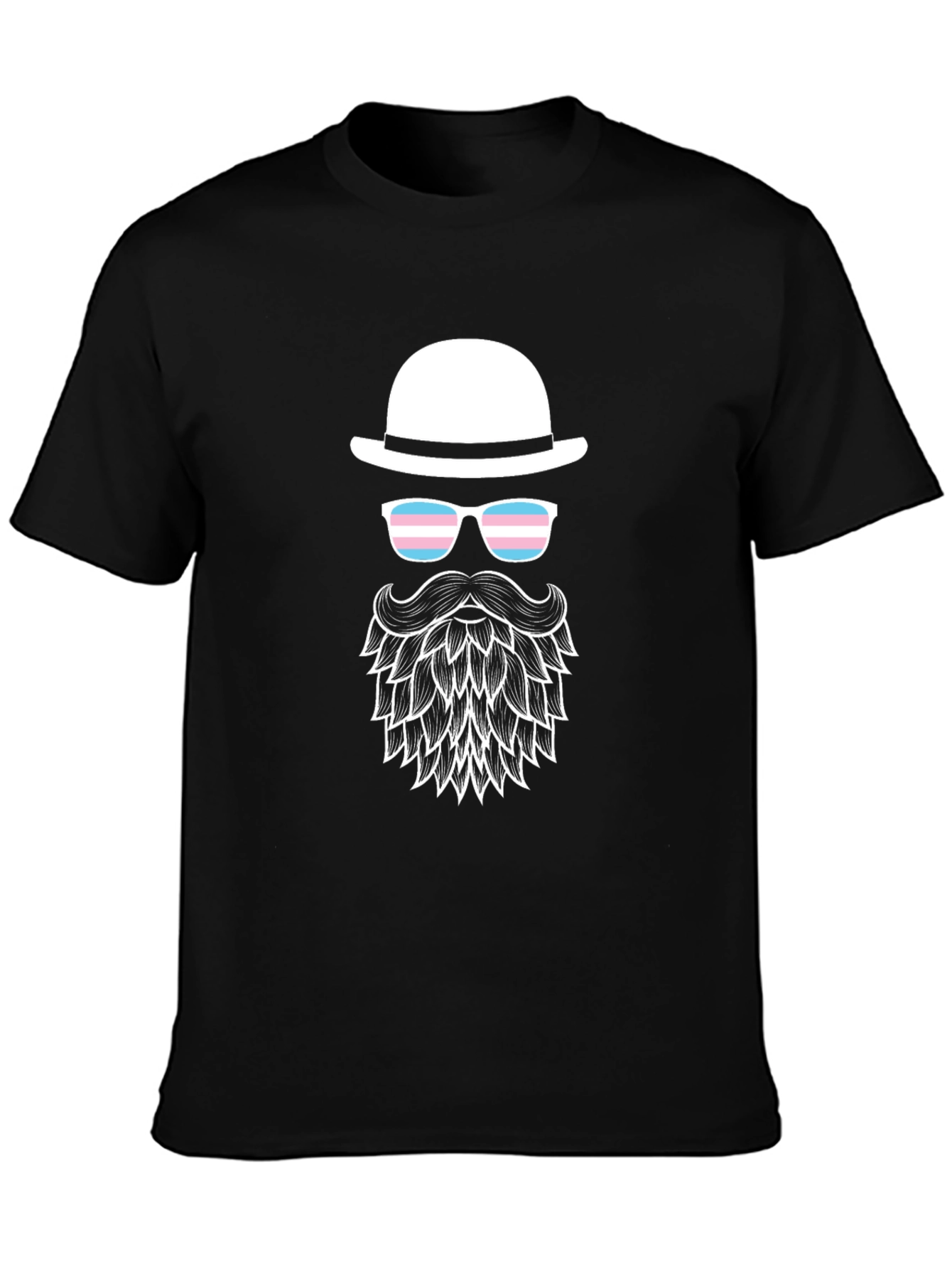 Trans Pride Bearded Man T-Shirt
