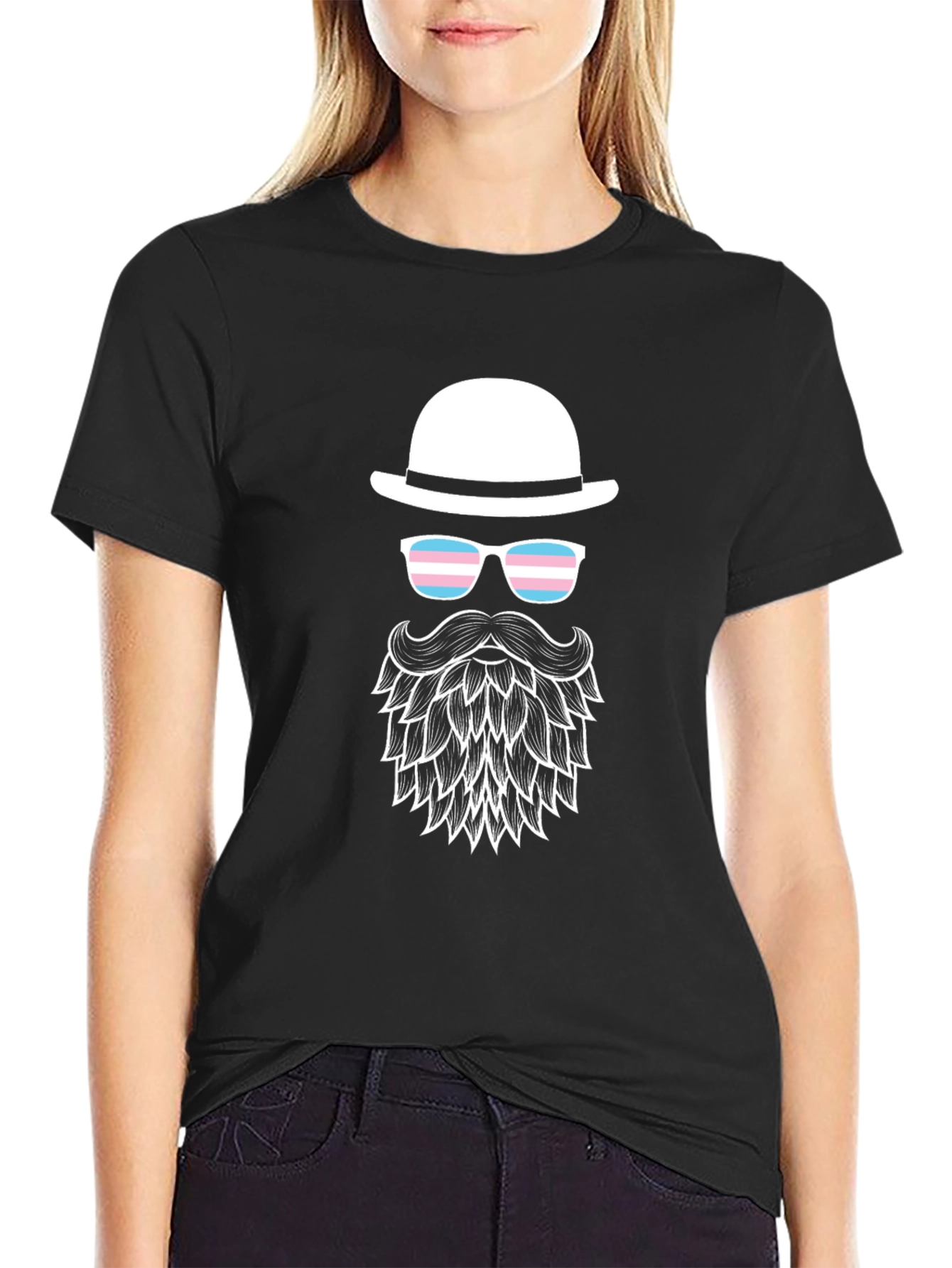 Trans Pride Bearded Man T-Shirt