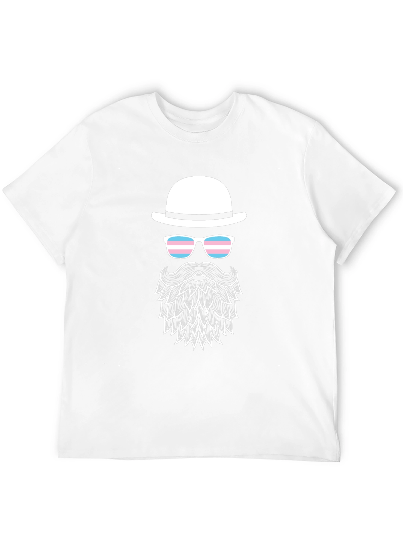 Trans Pride Bearded Man T-Shirt
