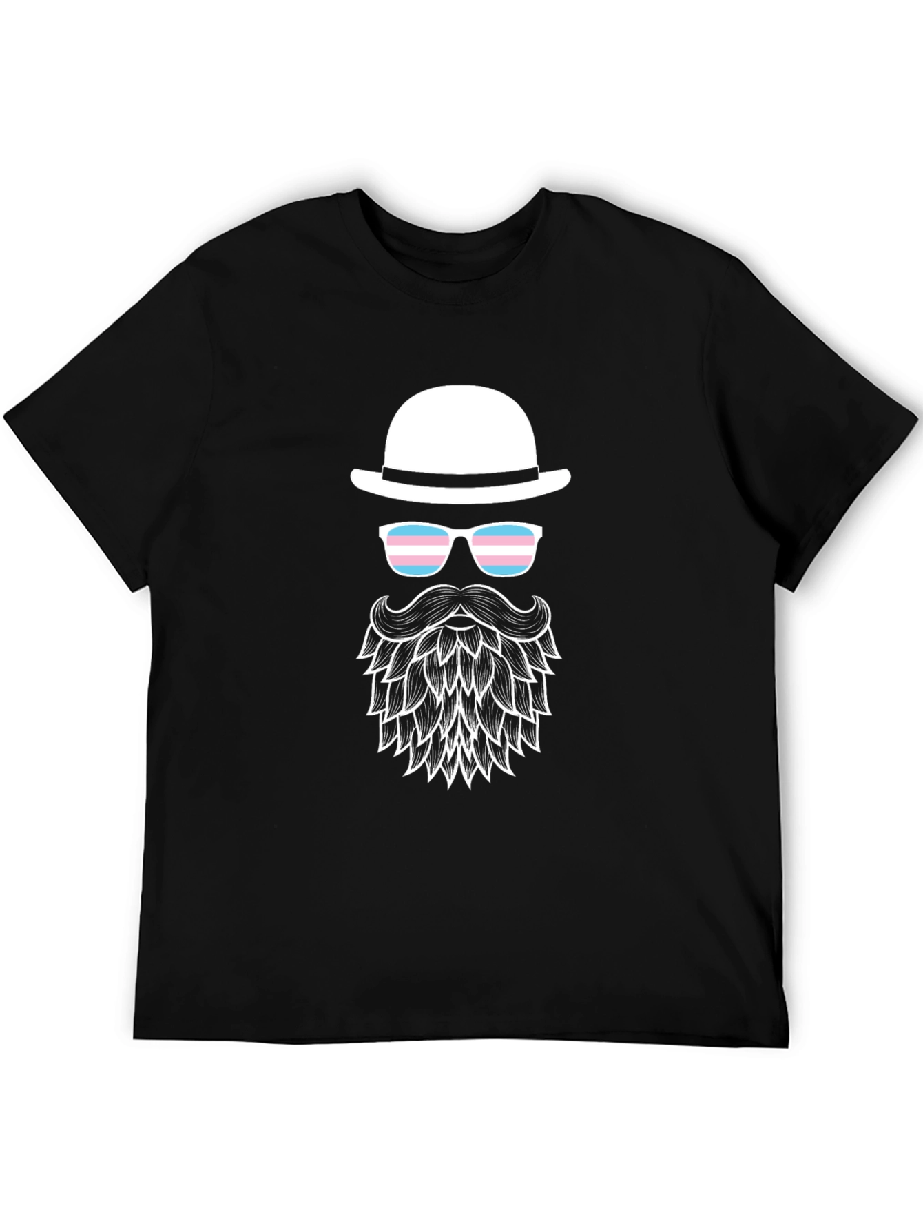 Trans Pride Bearded Man T-Shirt