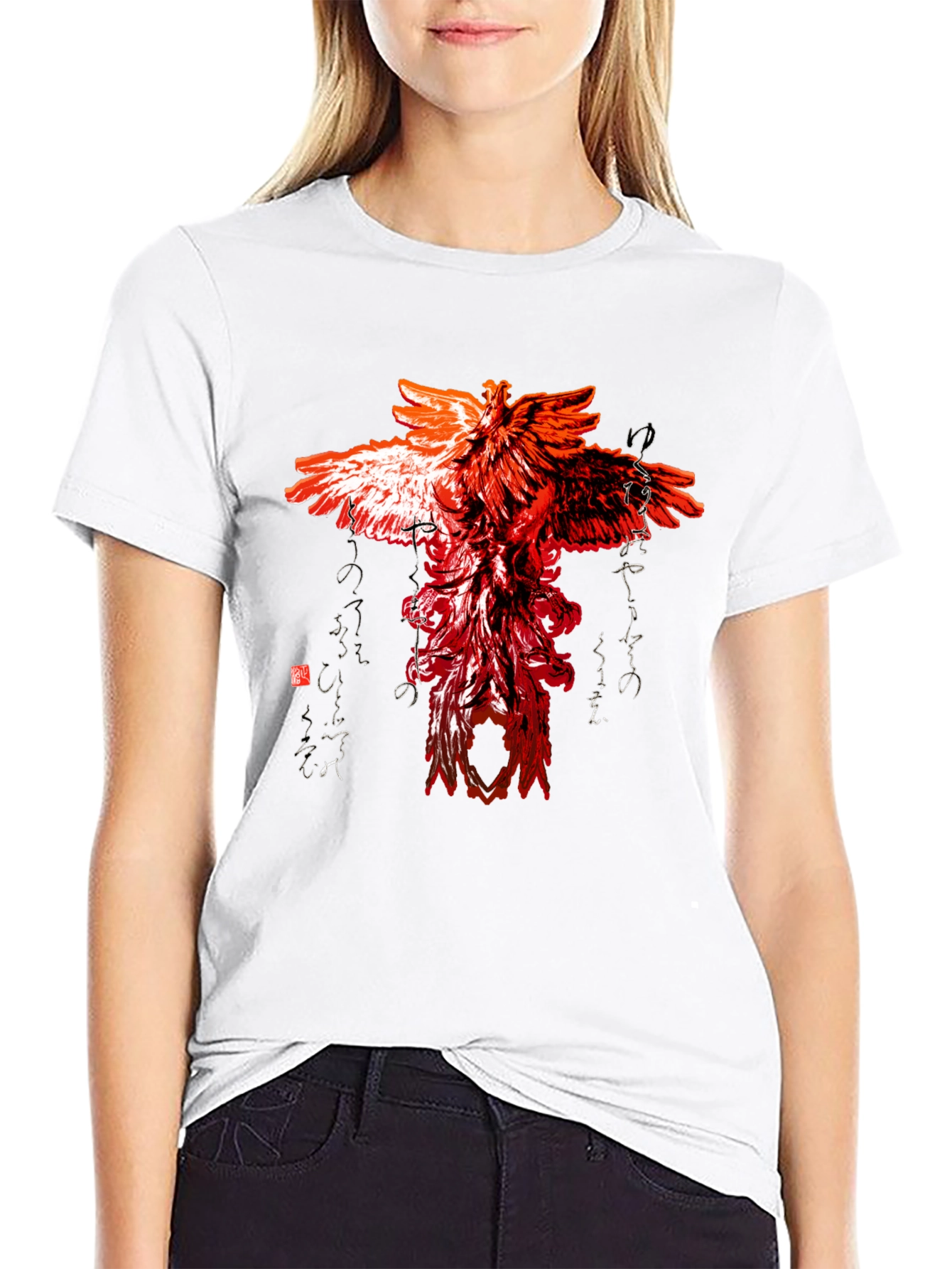 Fiery Phoenix Graphic Tee - Unique Design