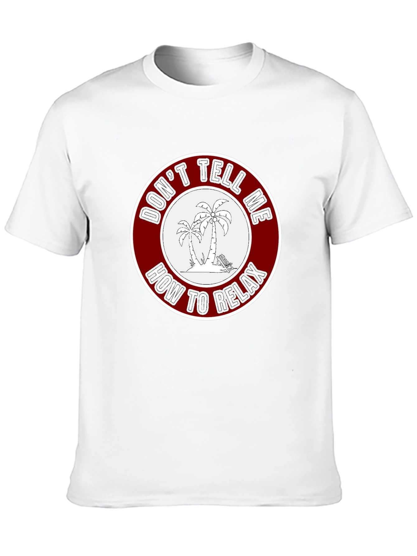 Relaxation Graphic Tee - Palm Trees Design