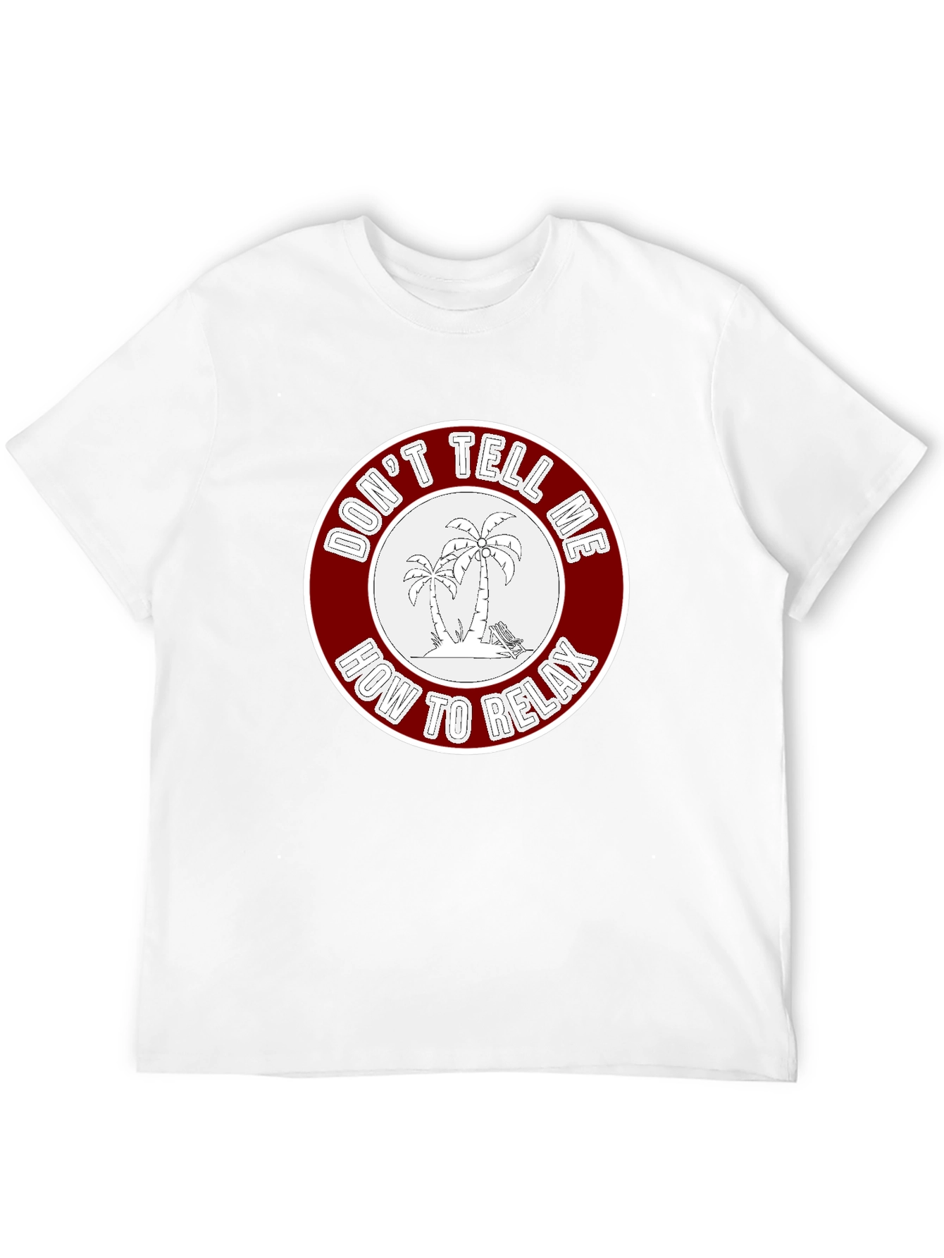 Relaxation Graphic Tee - Palm Trees Design