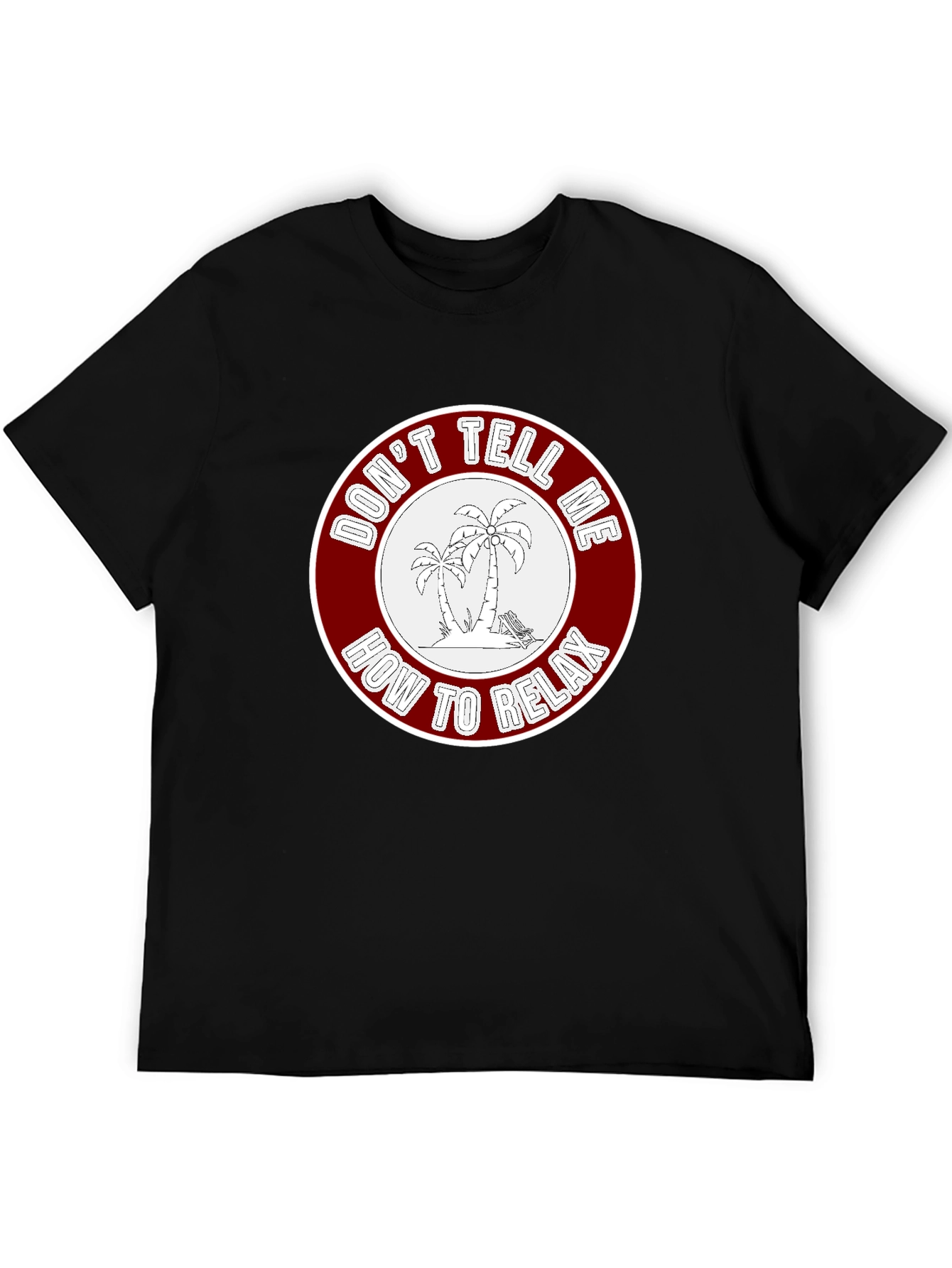Relaxation Graphic Tee - Palm Trees Design