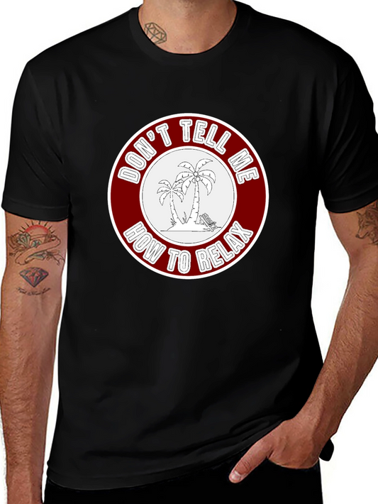 Relaxation Graphic Tee - Palm Trees Design