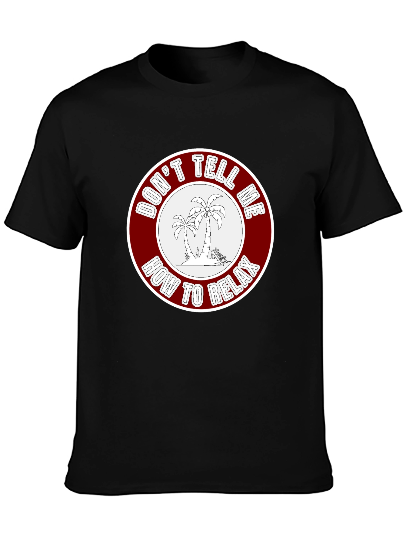 Relaxation Graphic Tee - Palm Trees Design