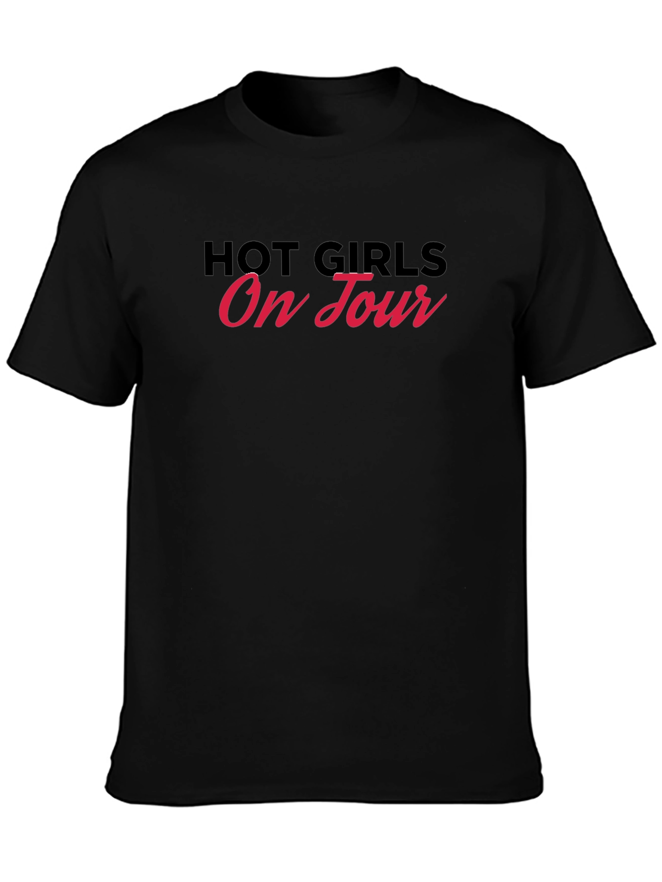 Hot Girls On Tour Graphic Tee - Black
