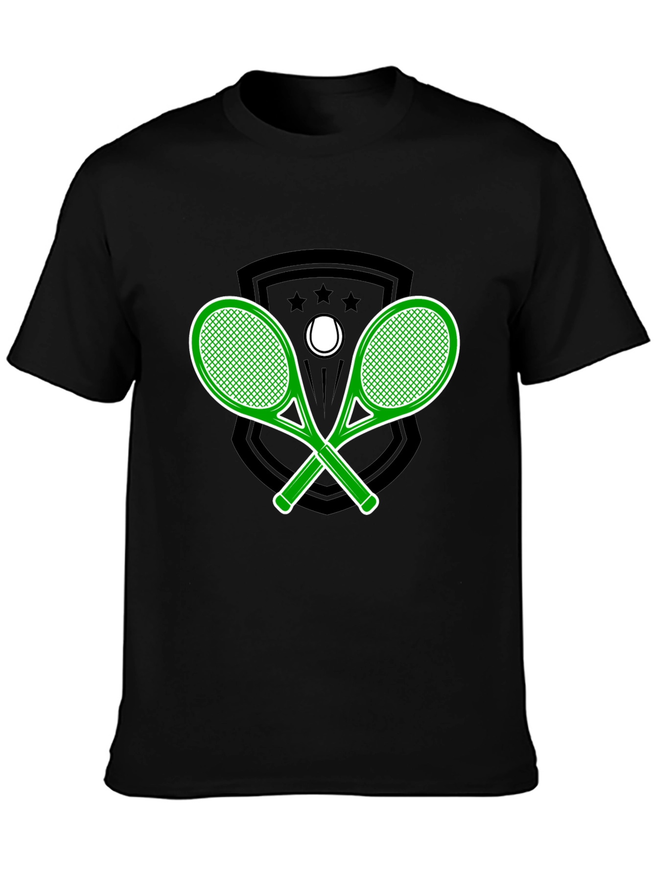 Tennis Racquet Graphic Tee - Sporty Style