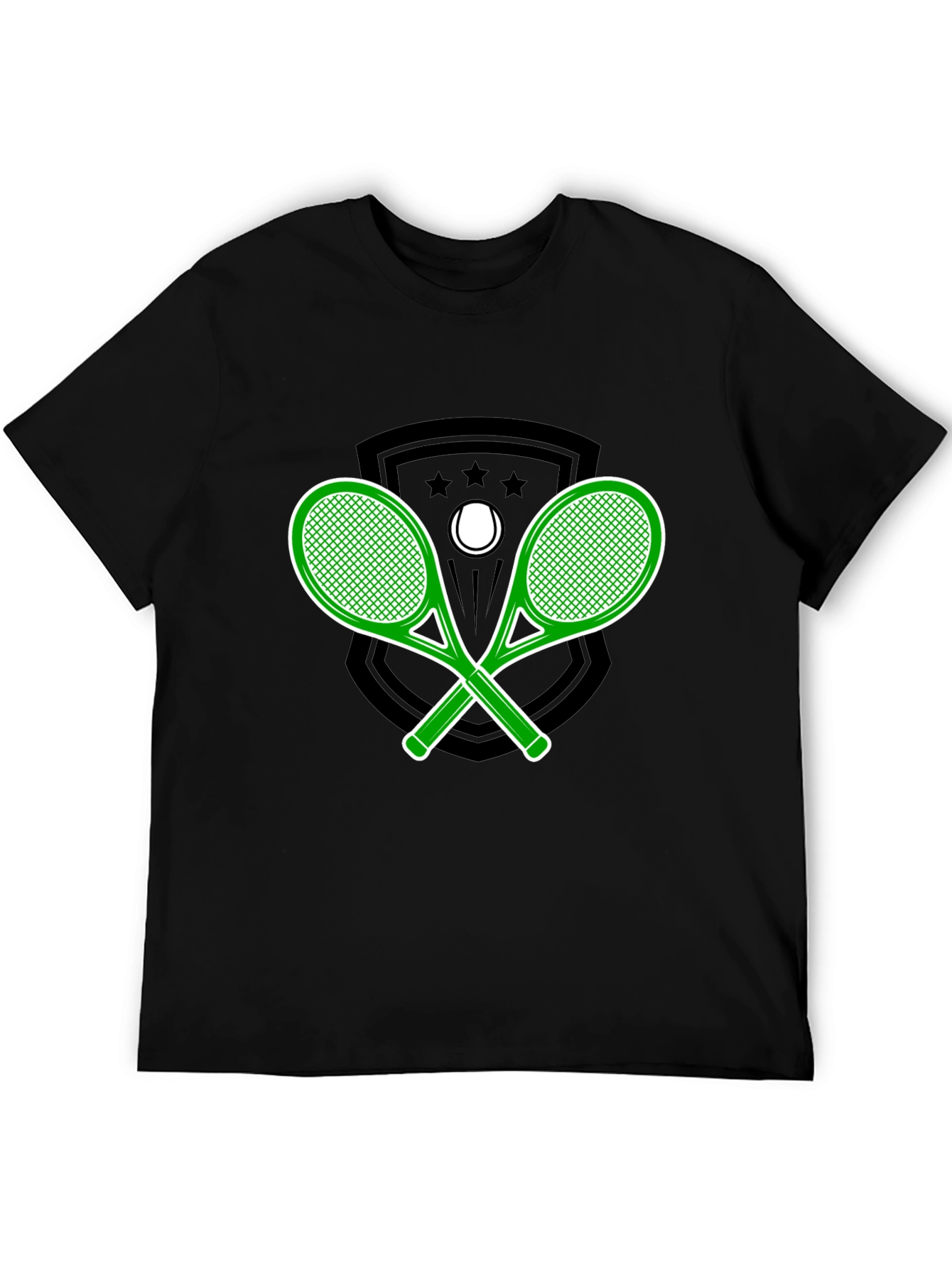 Tennis Racquet Graphic Tee - Sporty Style