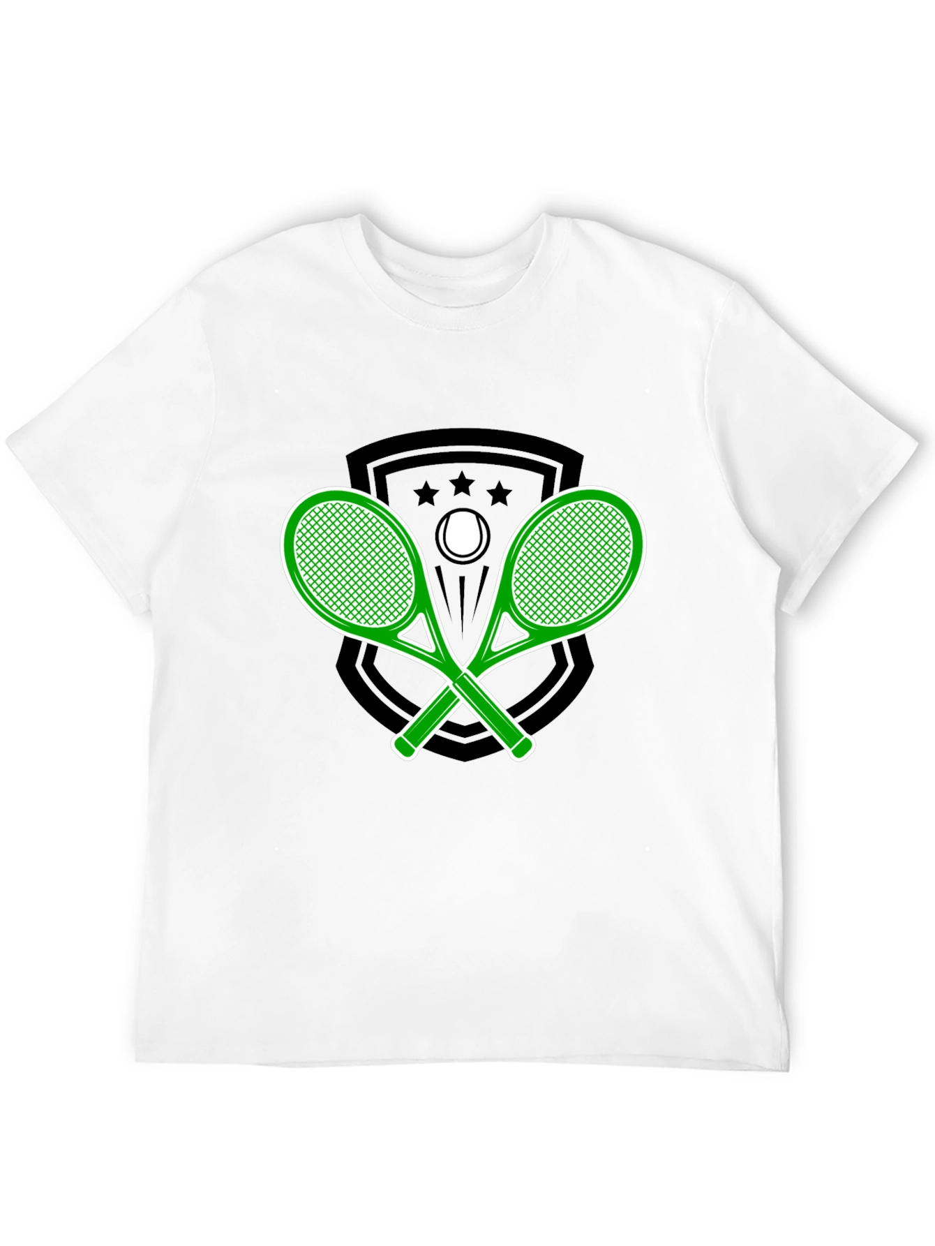 Tennis Racquet Graphic Tee - Sporty Style