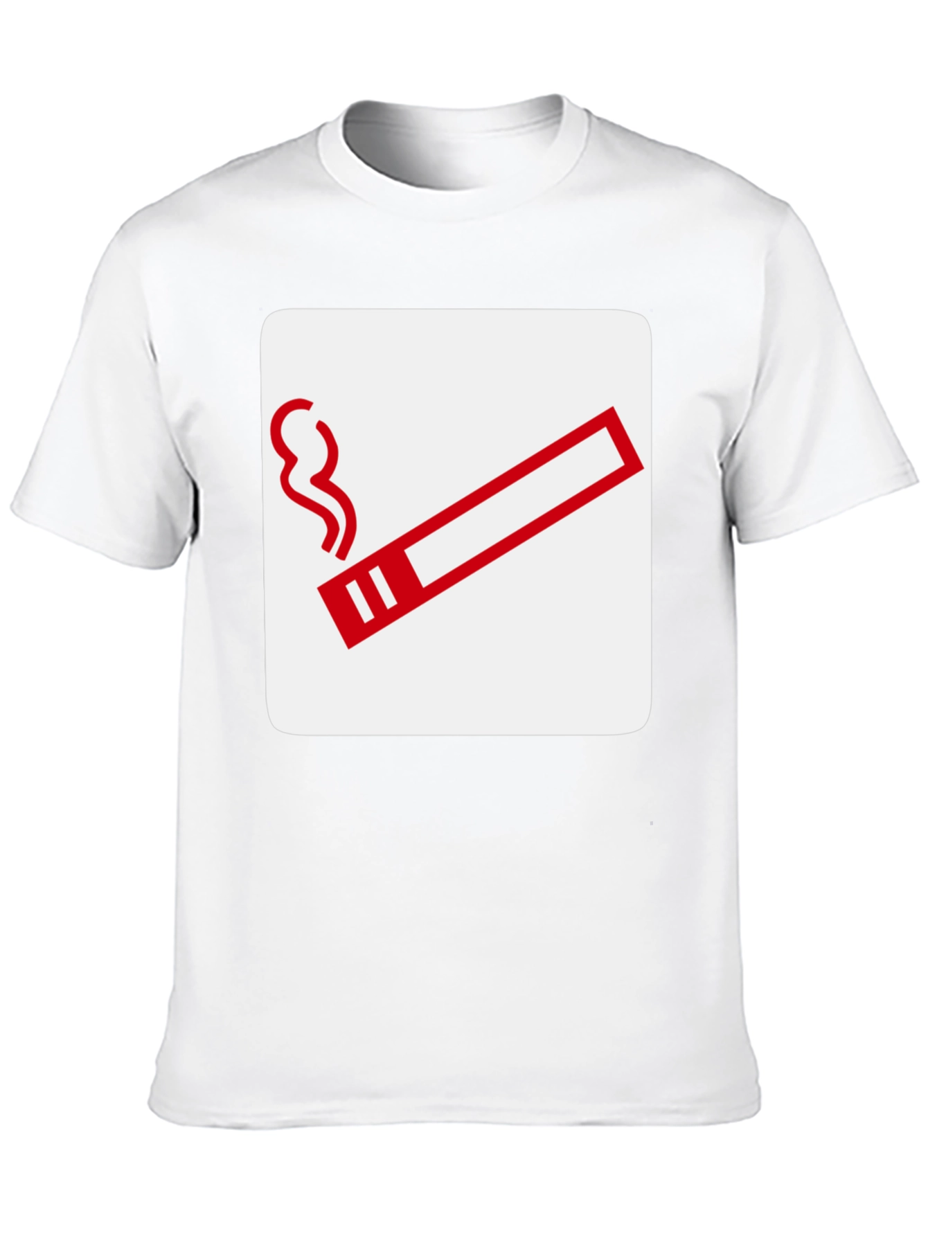 Smoking Area Graphic Tee - Black Cotton T-Shirt