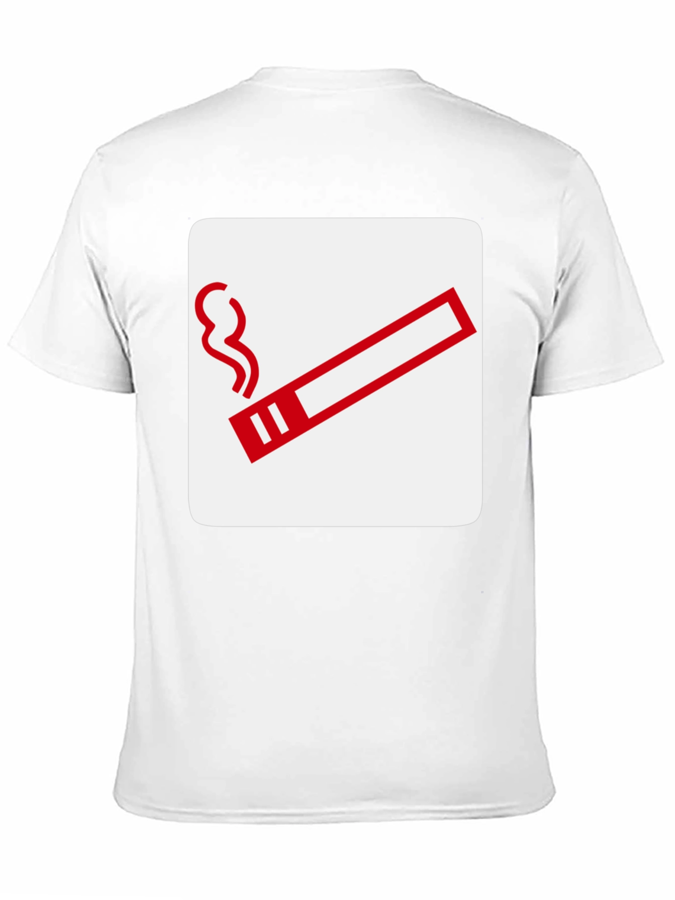 Smoking Area Graphic Tee - Black Cotton T-Shirt