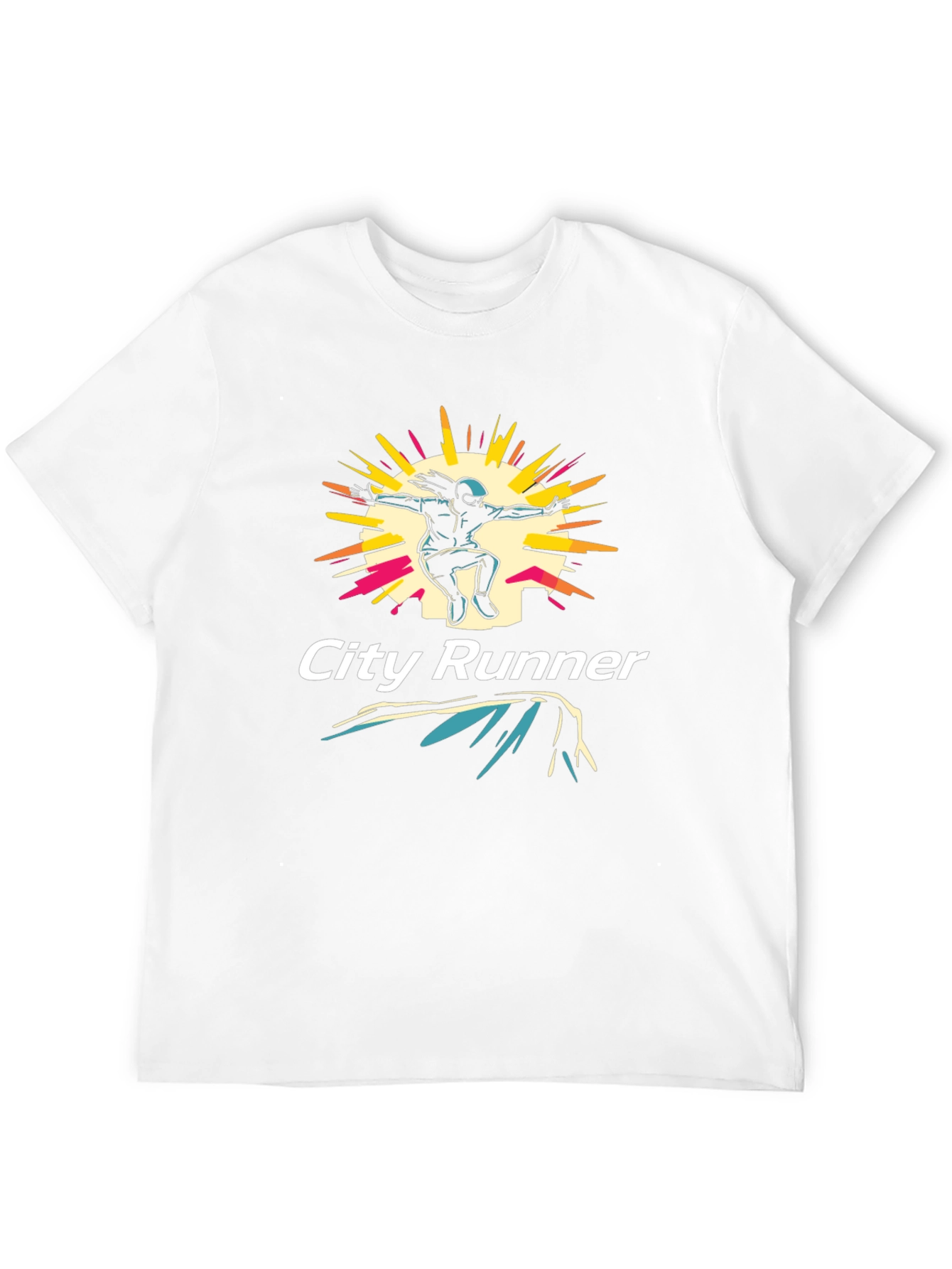 City Runner Graphic Tee - Urban Style Black T-Shirt