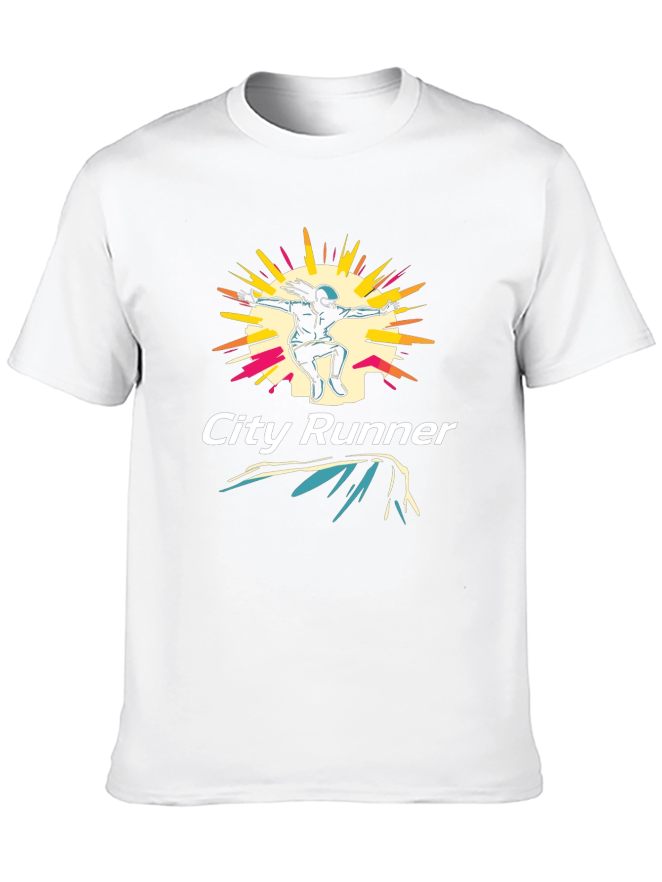 City Runner Graphic Tee - Urban Style Black T-Shirt