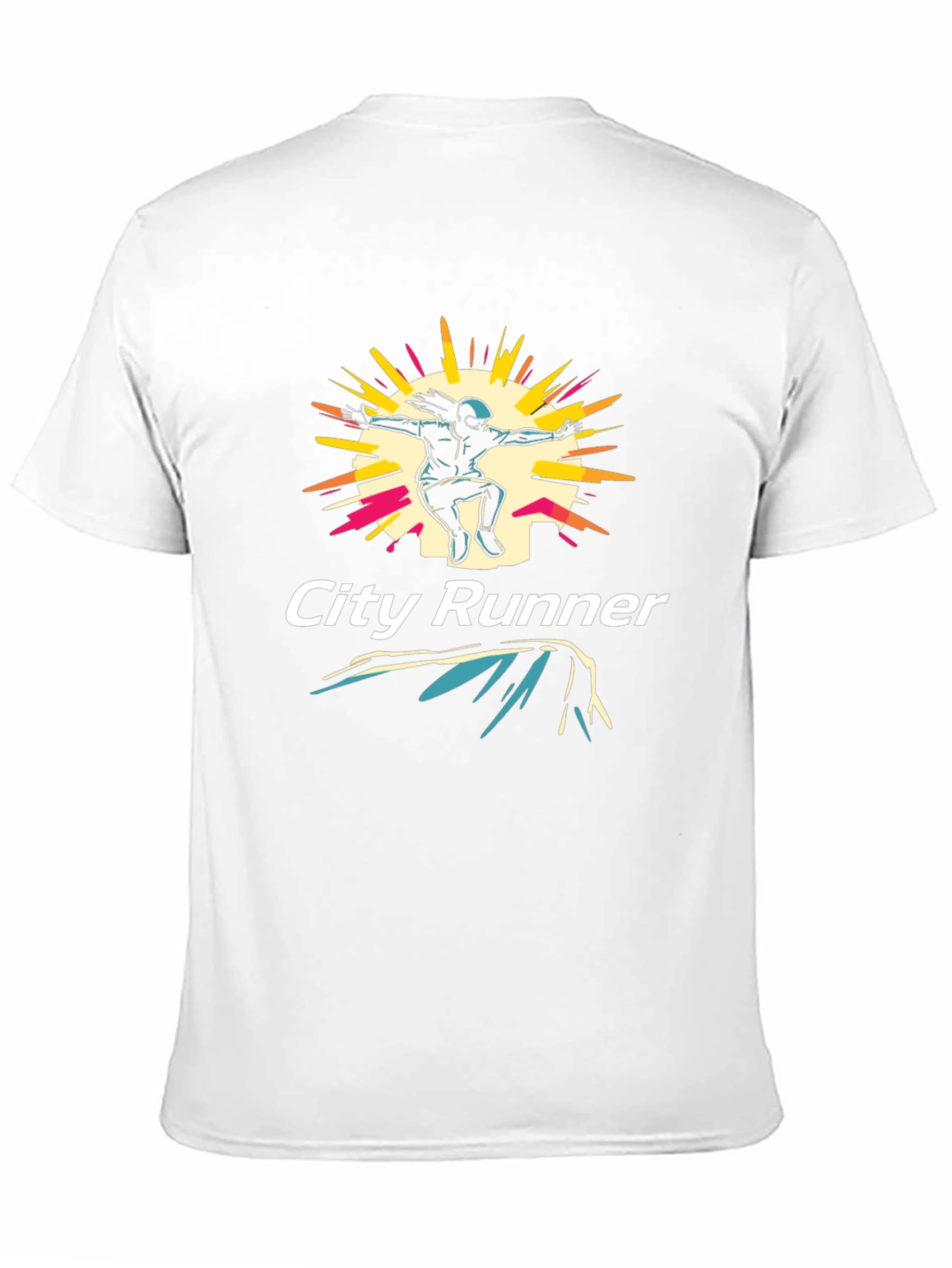City Runner Graphic Tee - Urban Style Black T-Shirt