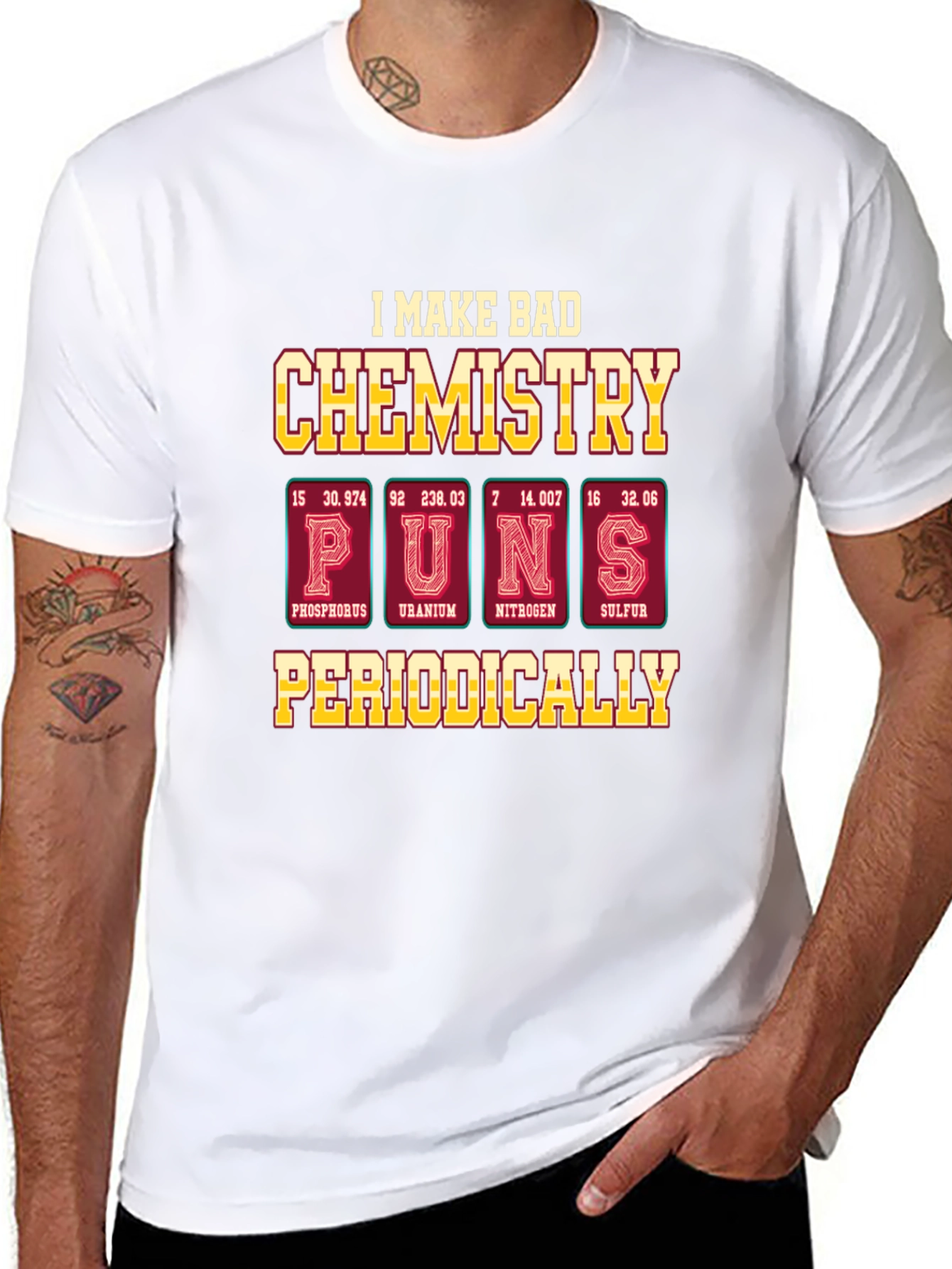 Chemistry Puns T-Shirt - Funny Periodic Table Elements