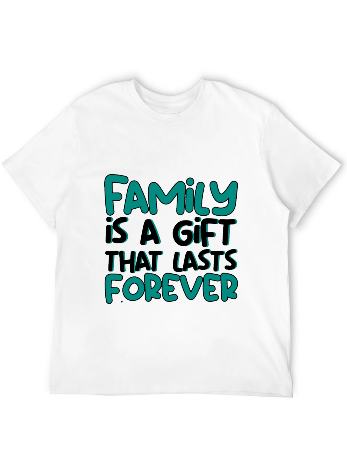 Family Is A Gift Graphic Tee - Black