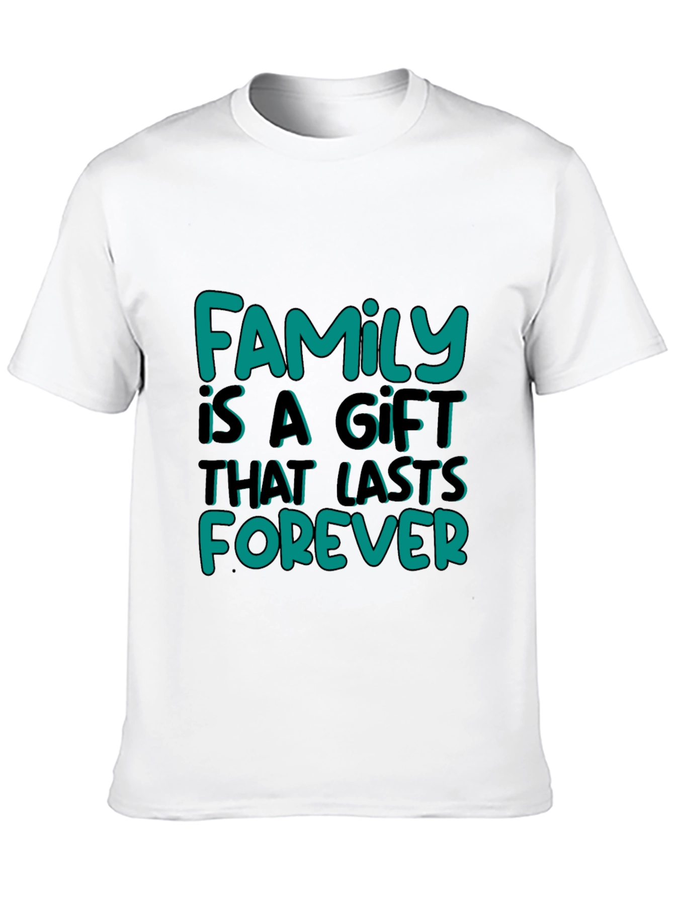 Family Is A Gift Graphic Tee - Black