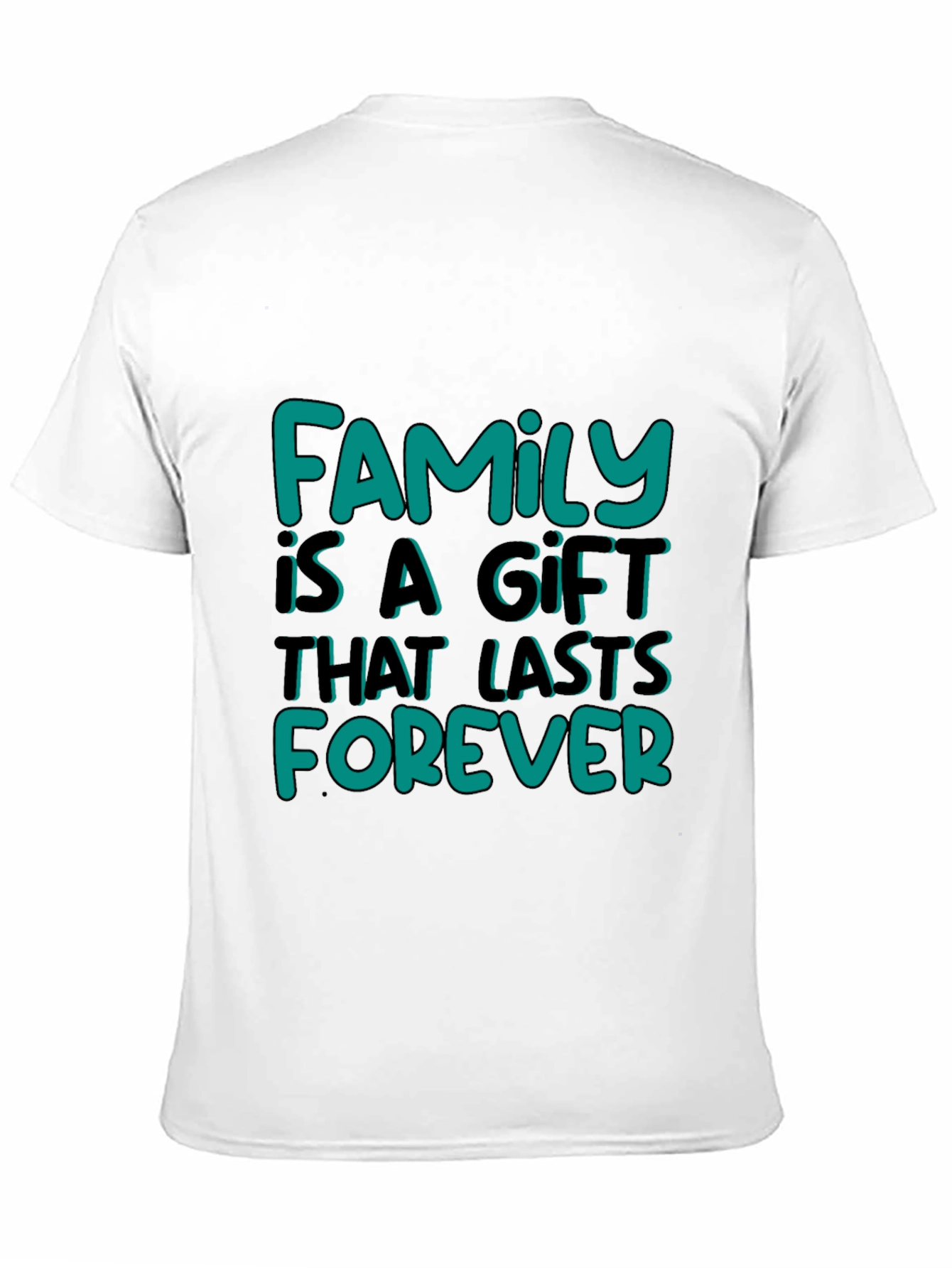 Family Is A Gift Graphic Tee - Black