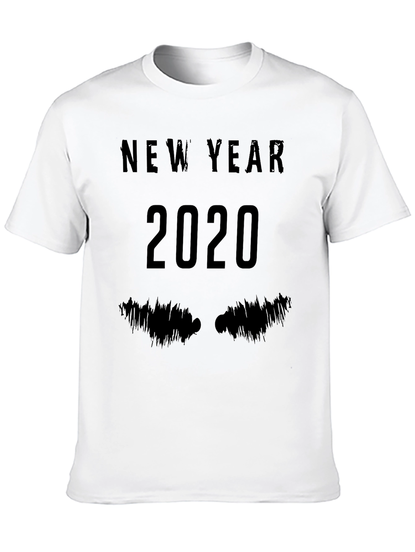 New Year 2020 Graphic Tee - Mens Black T-Shirt