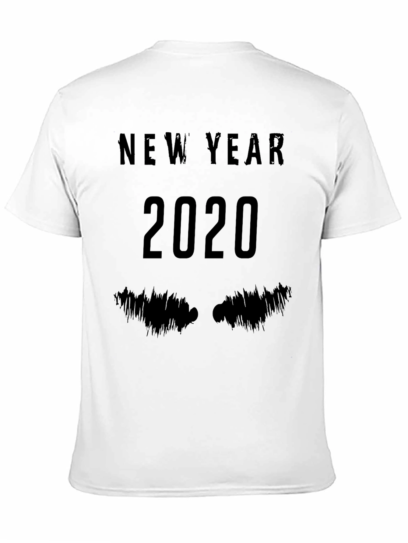 New Year 2020 Graphic Tee - Mens Black T-Shirt