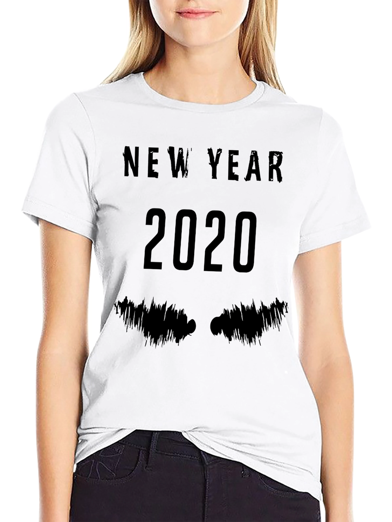 New Year 2020 Graphic Tee - Mens Black T-Shirt