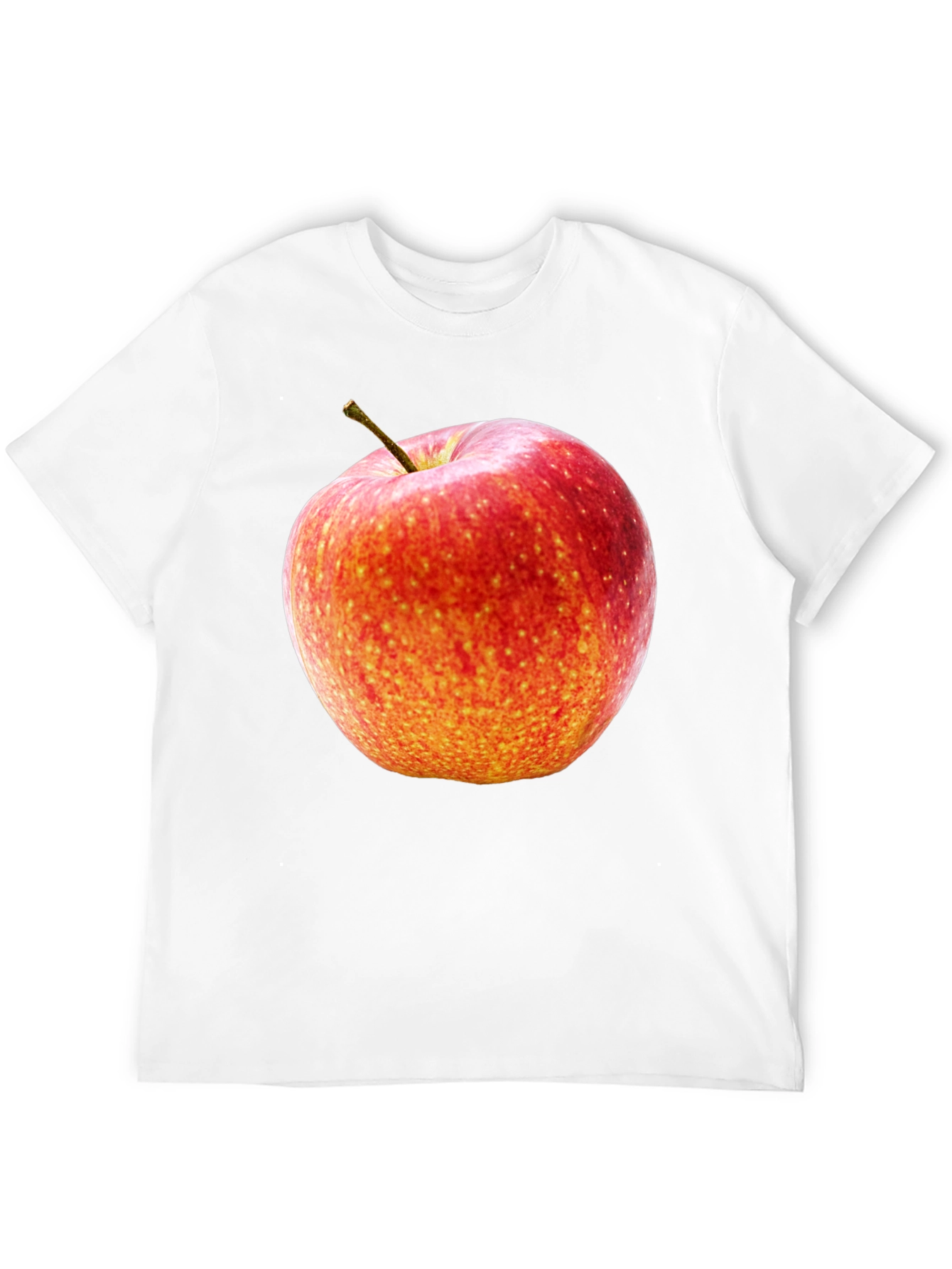Apple Graphic Black Tee - Fresh & Fun