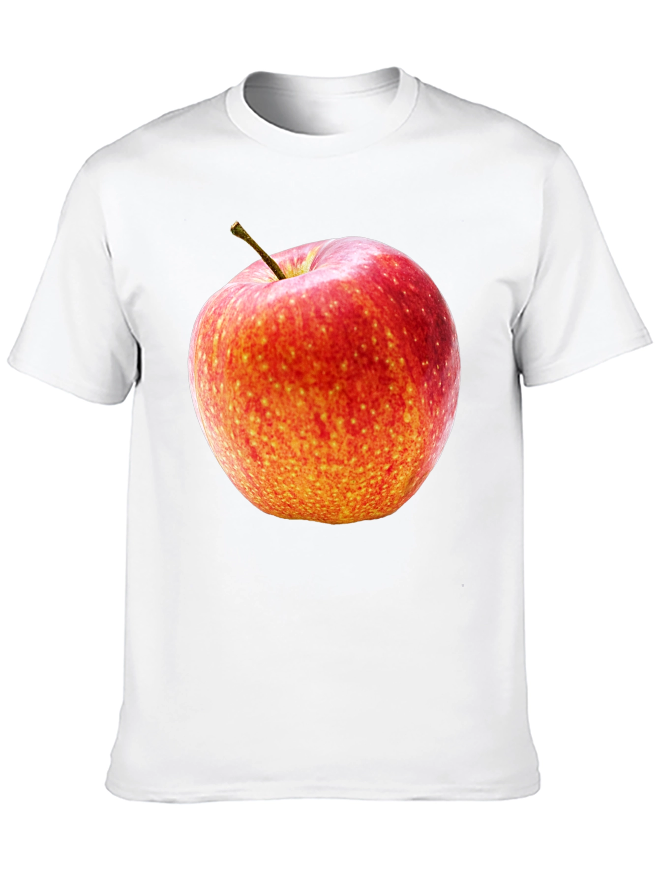 Apple Graphic Black Tee - Fresh & Fun
