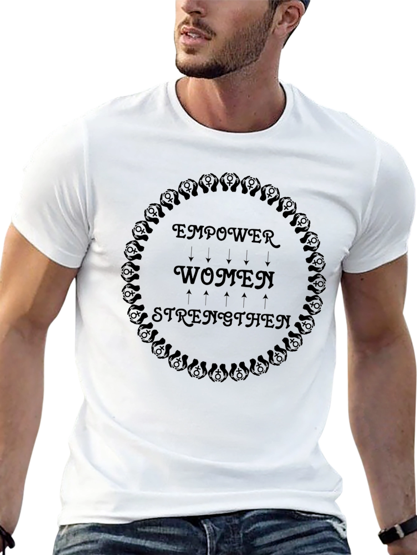 Empower Women Graphic Tee - Soft Style Black T-Shirt