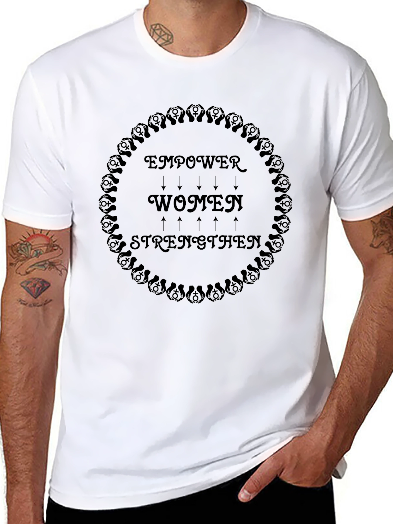 Empower Women Graphic Tee - Soft Style Black T-Shirt