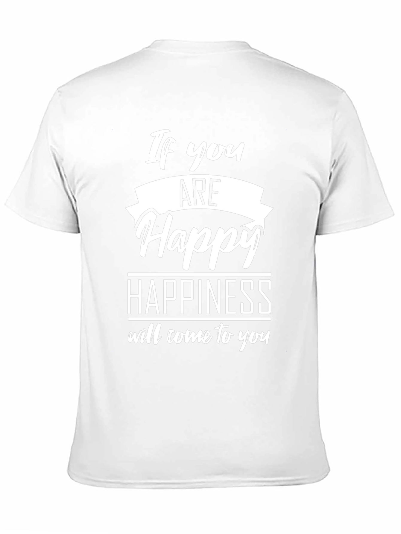 If You Are Happy Graphic T-Shirt - Black