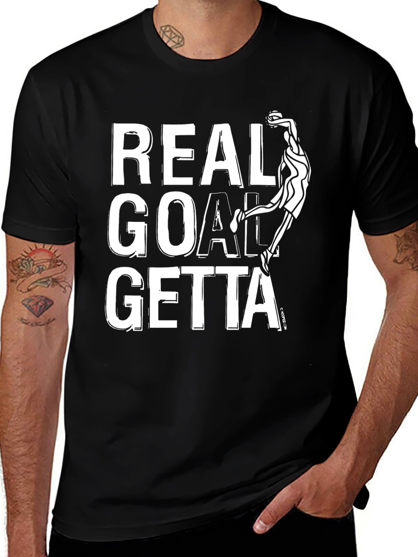 Real Goal Getta Graphic Tee - Black