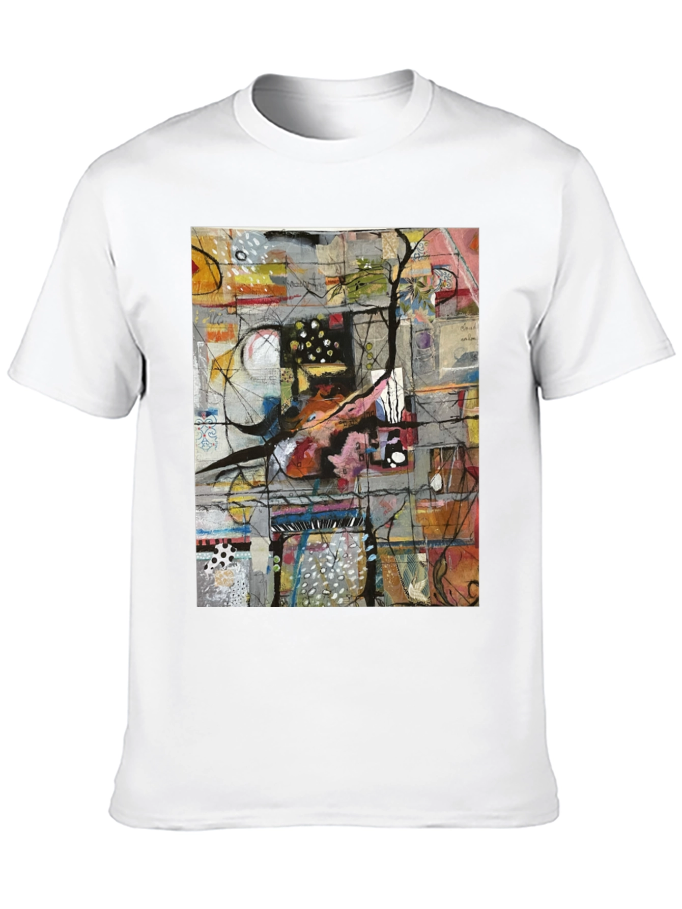 Abstract Art Print Tee - Stylish & Unique