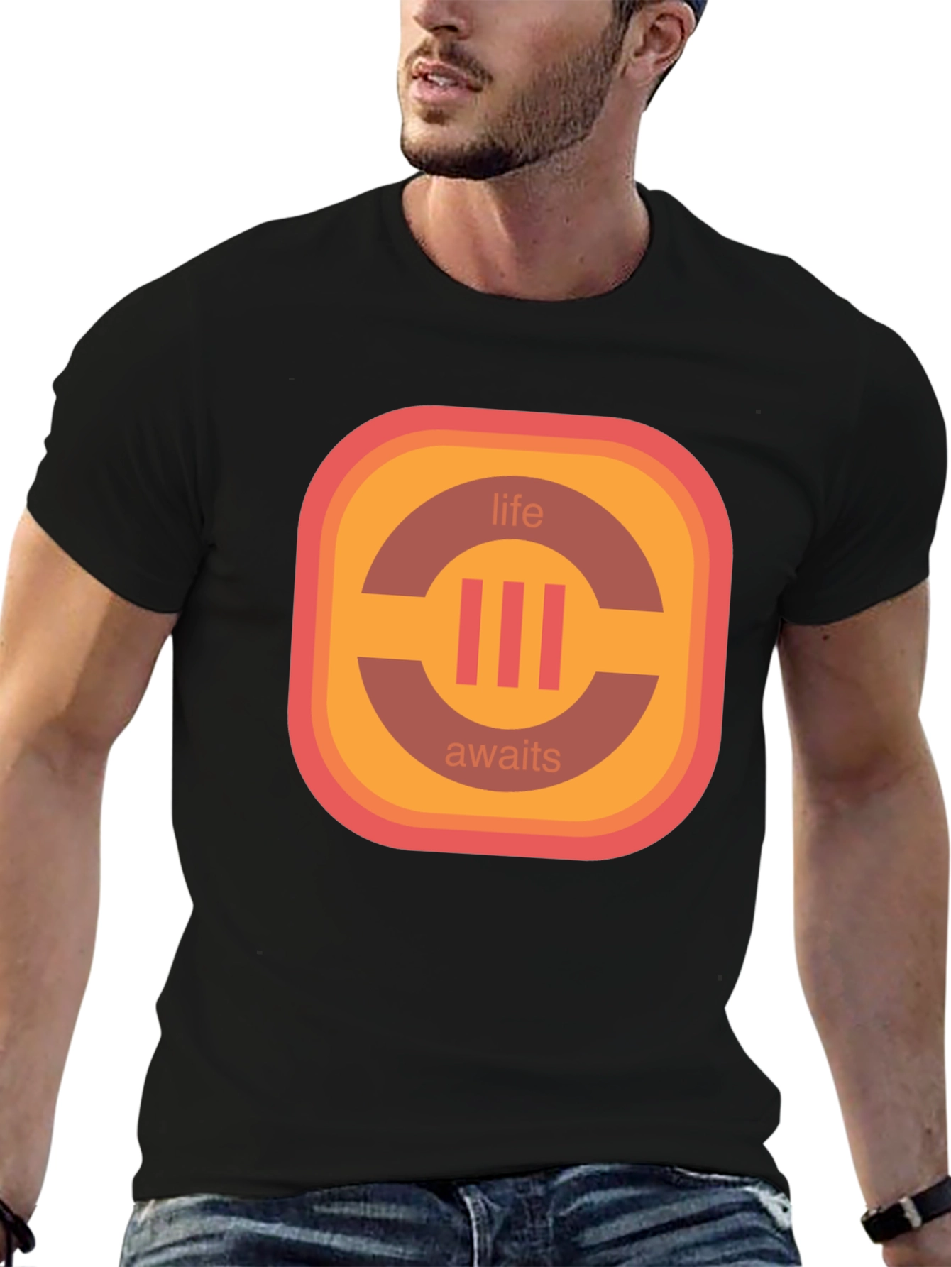 Retro Life Awaits Graphic Tee
