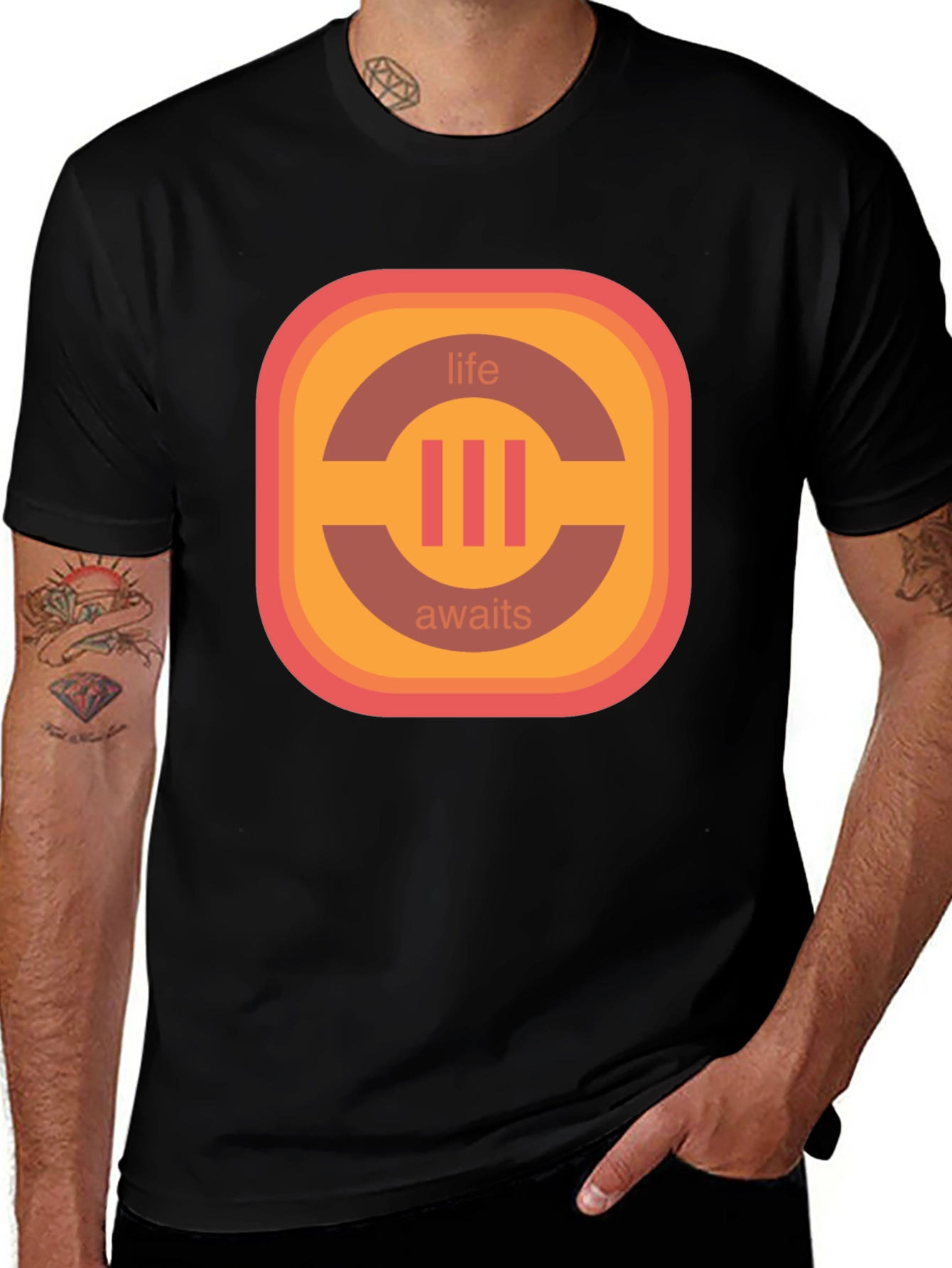 Retro Life Awaits Graphic Tee