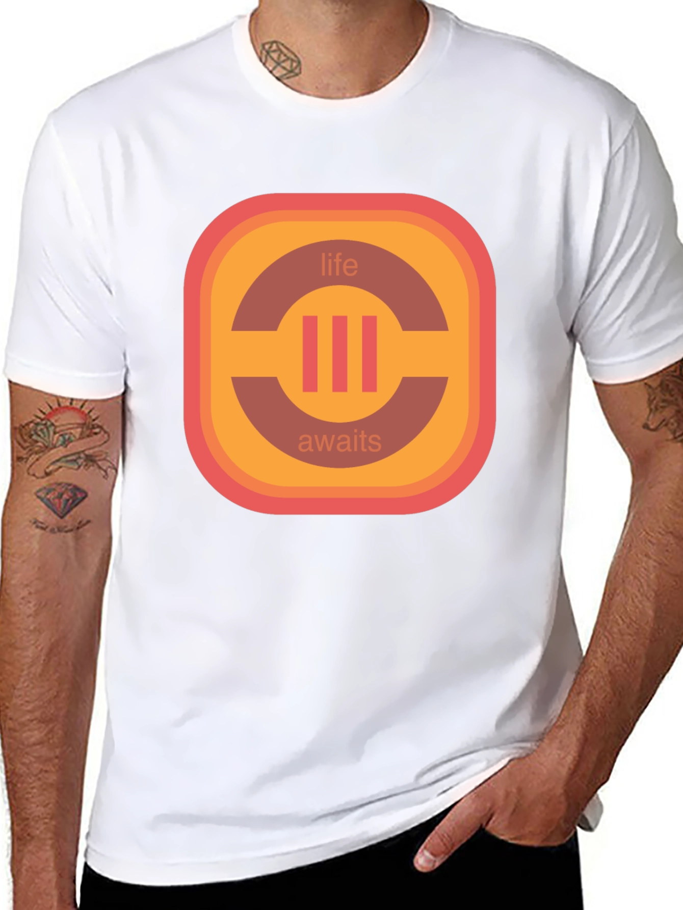 Retro Life Awaits Graphic Tee