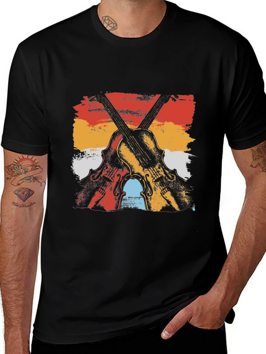 Vintage Violin T-Shirt - Musician Tee